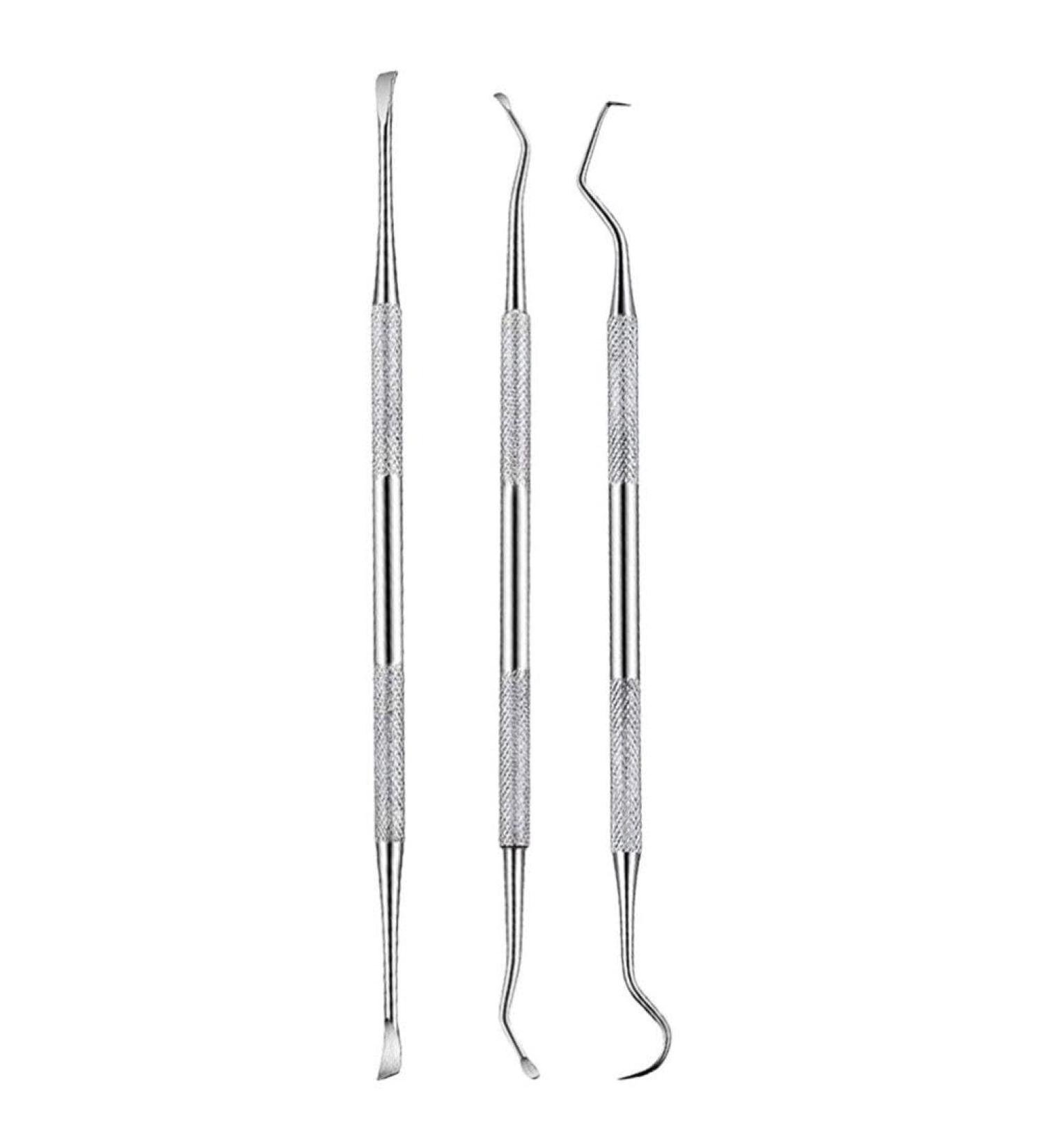 POPETPOP Stainless Spatula Dog Dental Tooth Scaler Scraper Dog Tartar Remover Stainless Double Headed Tartar Remover Scraper Pet Teeth Cleaning Tools for Dog Cat Silver Stainless Steel Cleaner - Buy Online on GoSupps.com