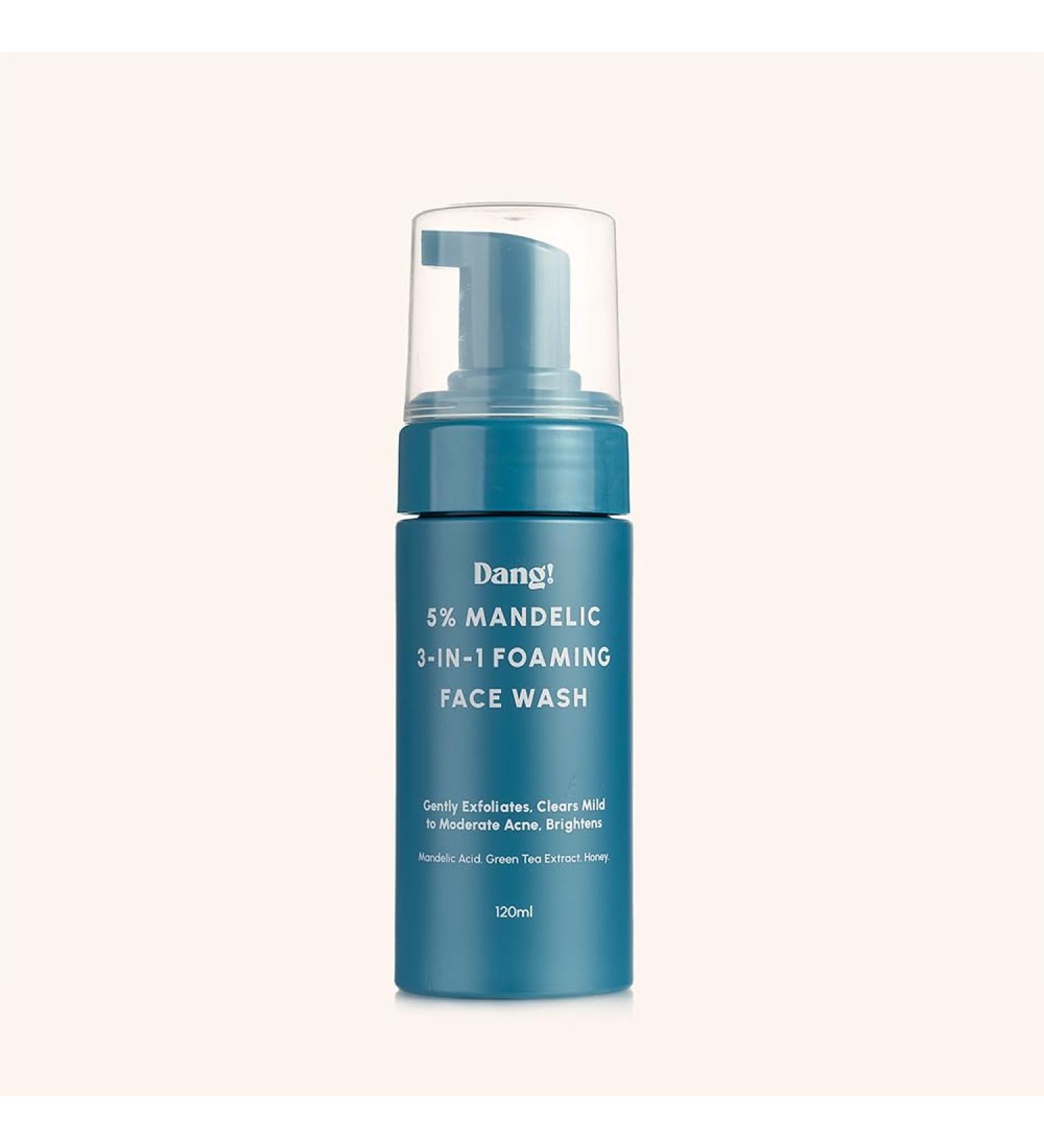 Dang! Ageless 5% Mandelic Acid Foaming Face Wash (120ml) Gentle Exfoliating Cleanser for Acne-Prone Mature & Sensitive Skin Paraben-Free Daily Exfoliator