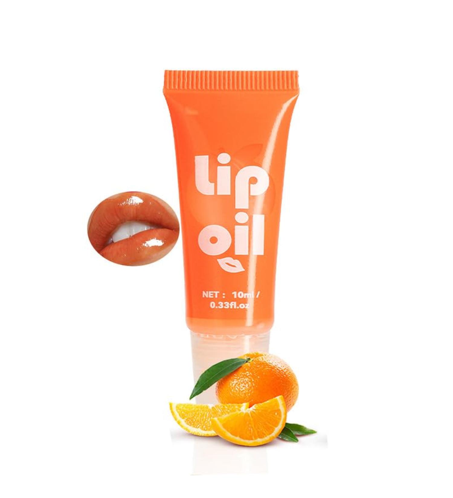 Buy Clear Lip Oil - Moisturizing Non-Sticky Gloss Fruity Flavored Long-Lasting Plumping Care 05 Orange - International Shipping Available - Buy Online on GoSupps.com