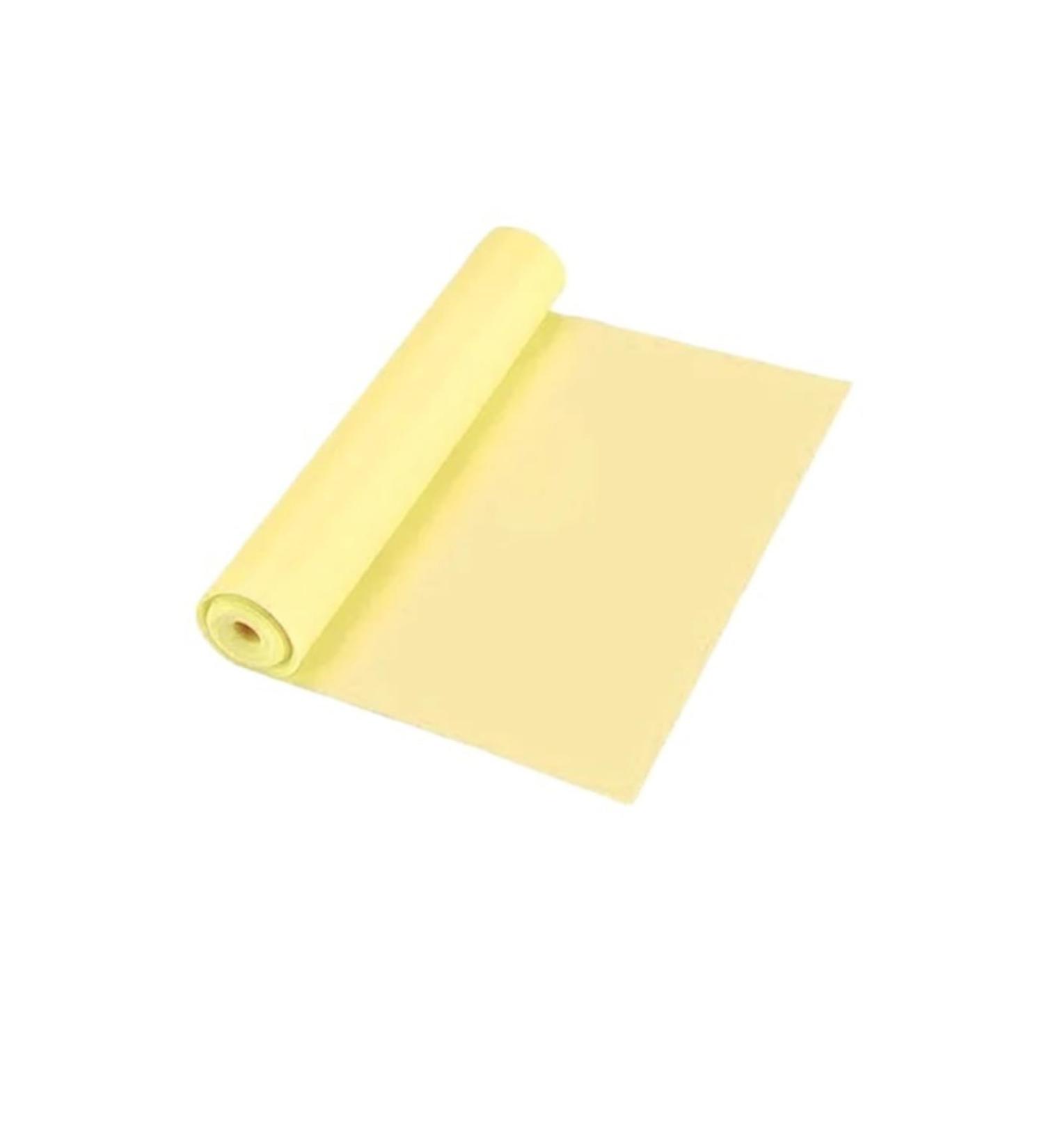 Yoga Pilates Stretch Resistance Band - 150cm Elastic Rubber Fitness Training Band - Premium Yellow Gym Accessory - Buy Online on GoSupps.com