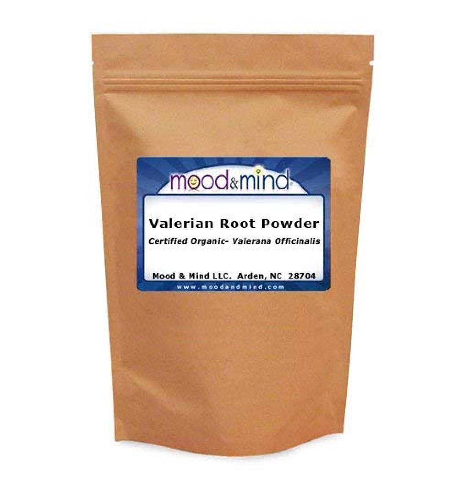 Organic Valerian Root Powder - Valeriana Officinalis (Mood & Mind) 16 oz. (448g.) - Buy Online on GoSupps.com