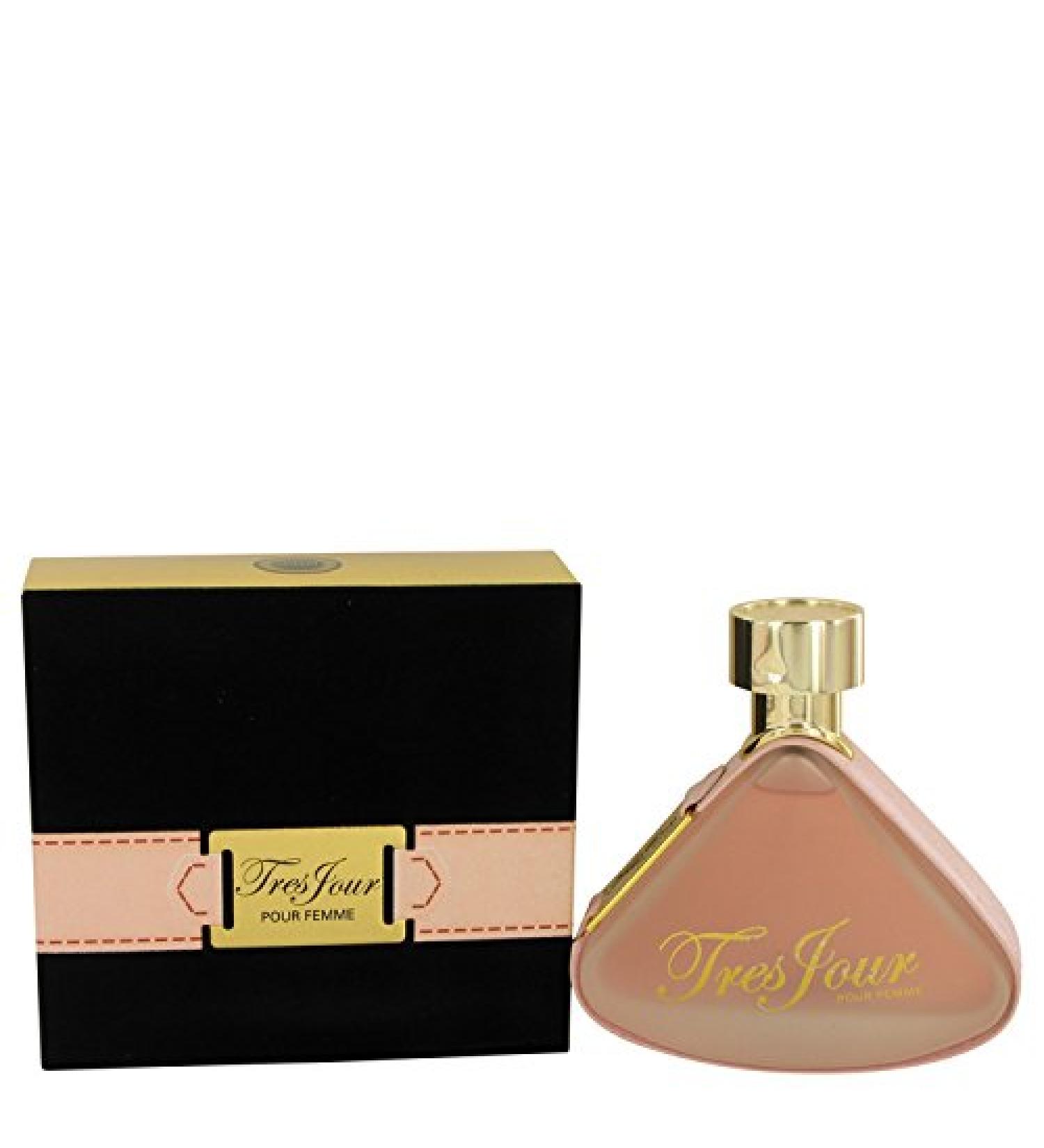 Armaf Tres Jour Perfume By Armaf Eau De Parfum Spray Perfume for Women 3.4 oz Eau De Parfum Spray happy experience (x-fex-538282) Floral Fresh Lemon 3.4 Fl Oz (Pack of 1)