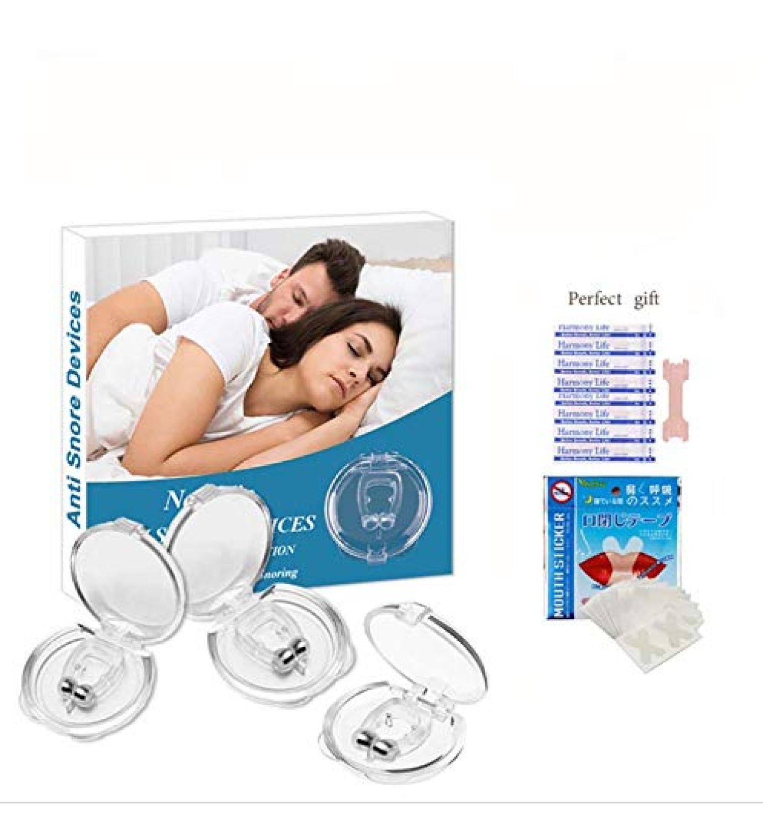 Clipple Silicone Magnetic Anti Snore Nose Clip Stop Snoring Device for Men and Women (3 pcs) - Buy Online on GoSupps.com