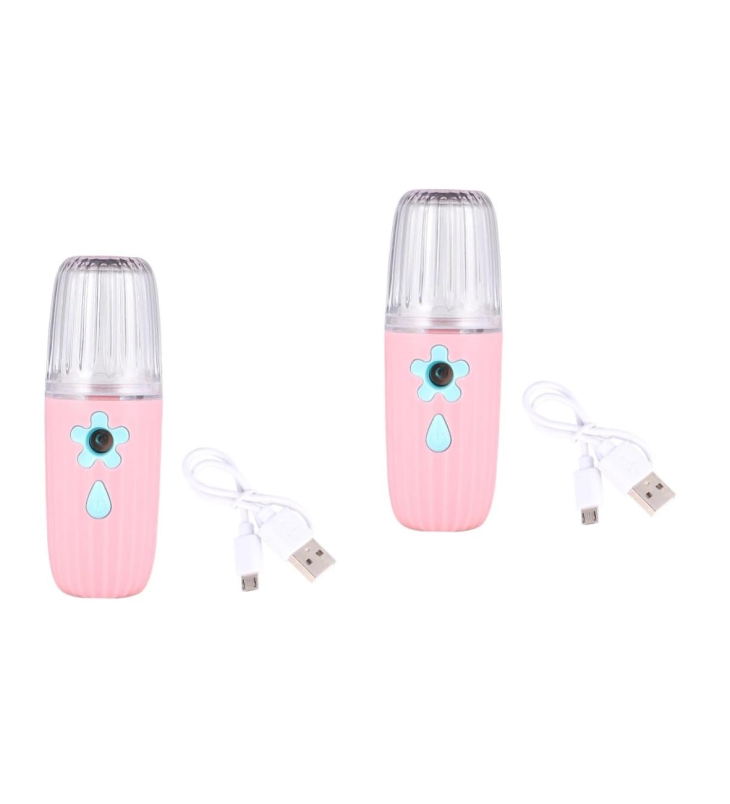 MAGICLULU 2 Pack Moisturizing Facial Humidifier Nano for Skin Hydration Pot Facial Steamer Mist Hydrating ABS Rose Facial Spray - Buy Online on GoSupps.com