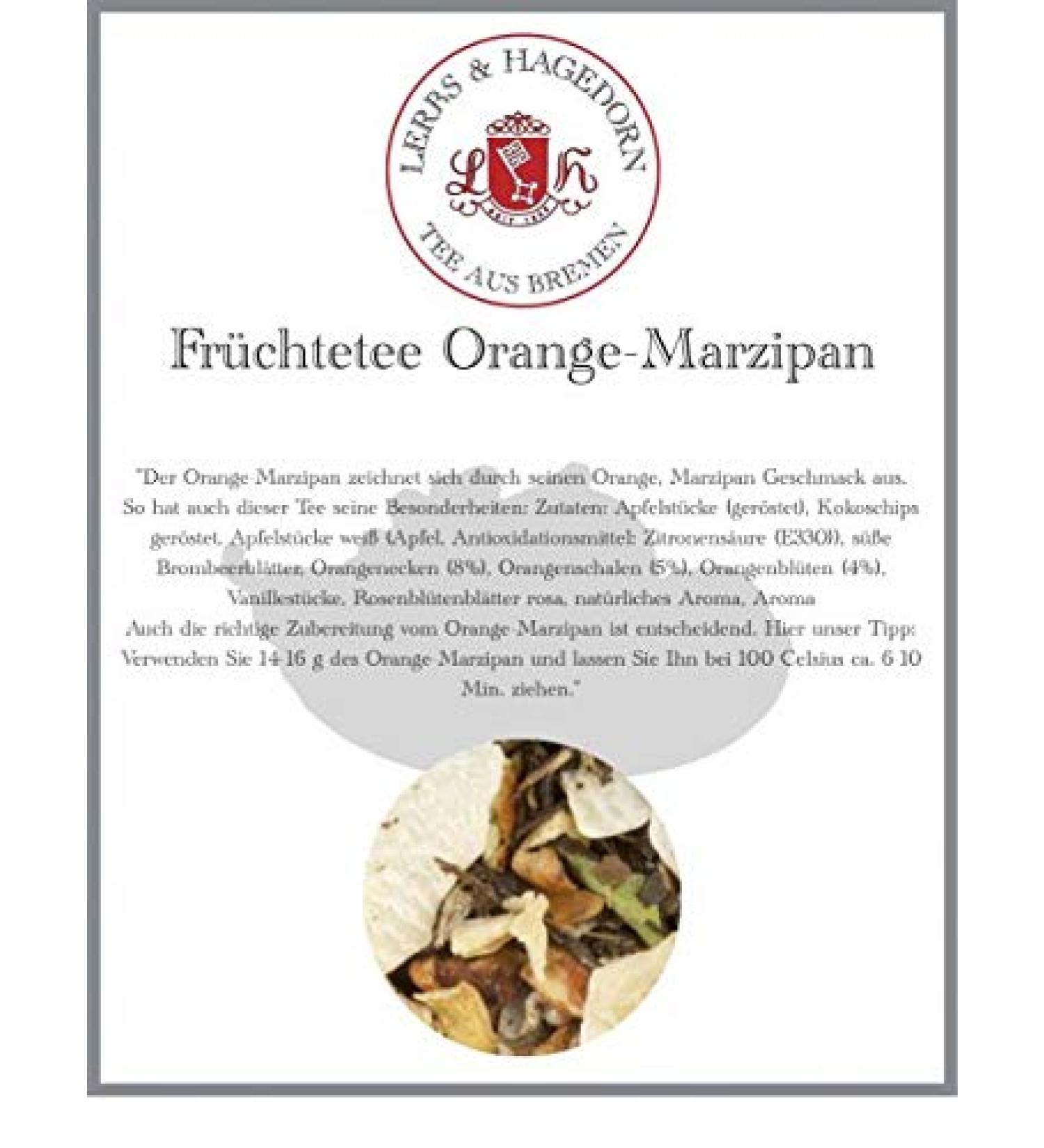  Lerbs & Hagedorn Orange Marzipane Fruit Tea 2 kg - Buy Online on GoSupps.com
