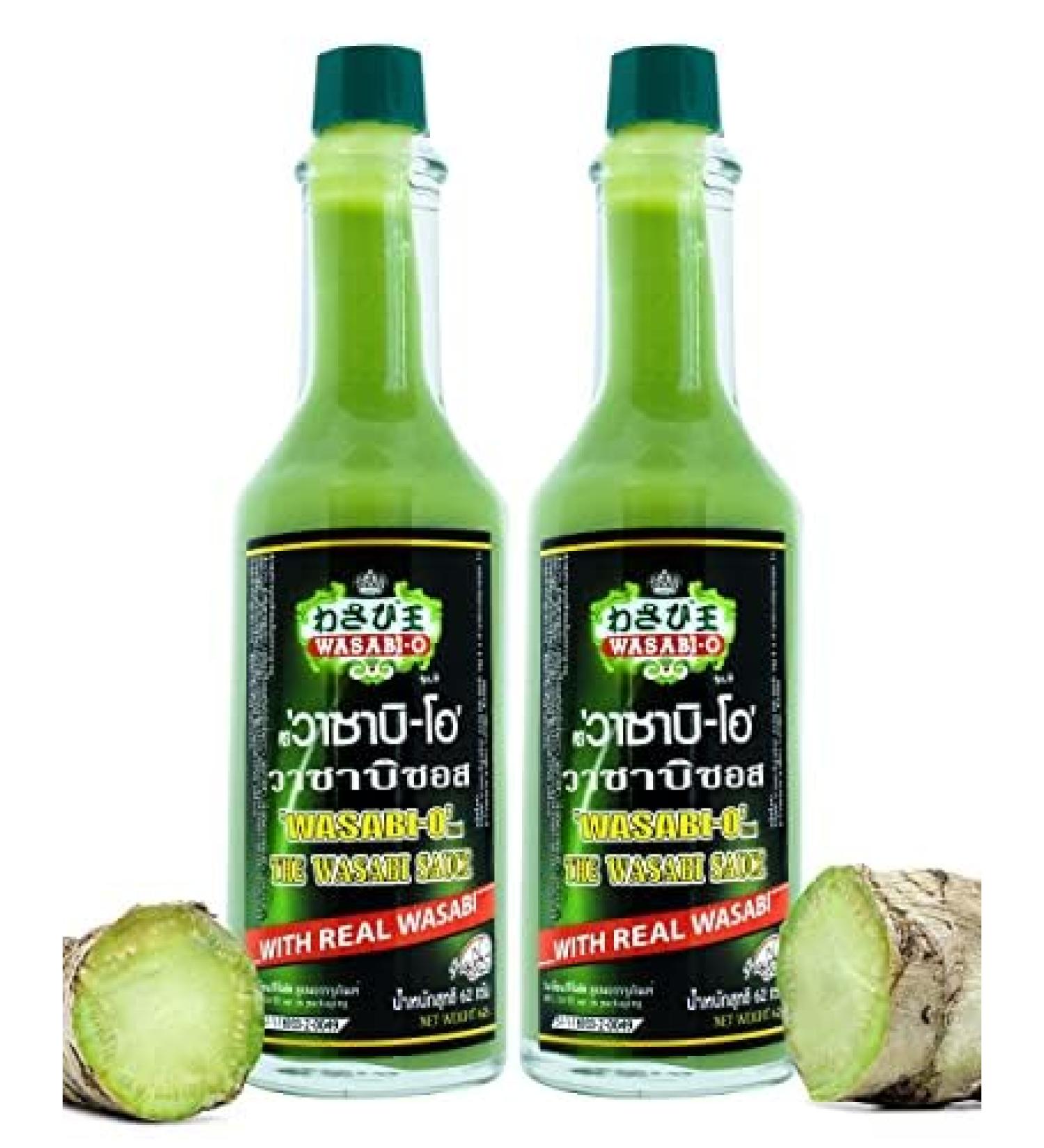 WasabiO Wasabi Sauce with Real Wasabi 62g Pack of 2 Wasabi Hot Sauce for Sushi Roast Beef - Buy Online on GoSupps.com