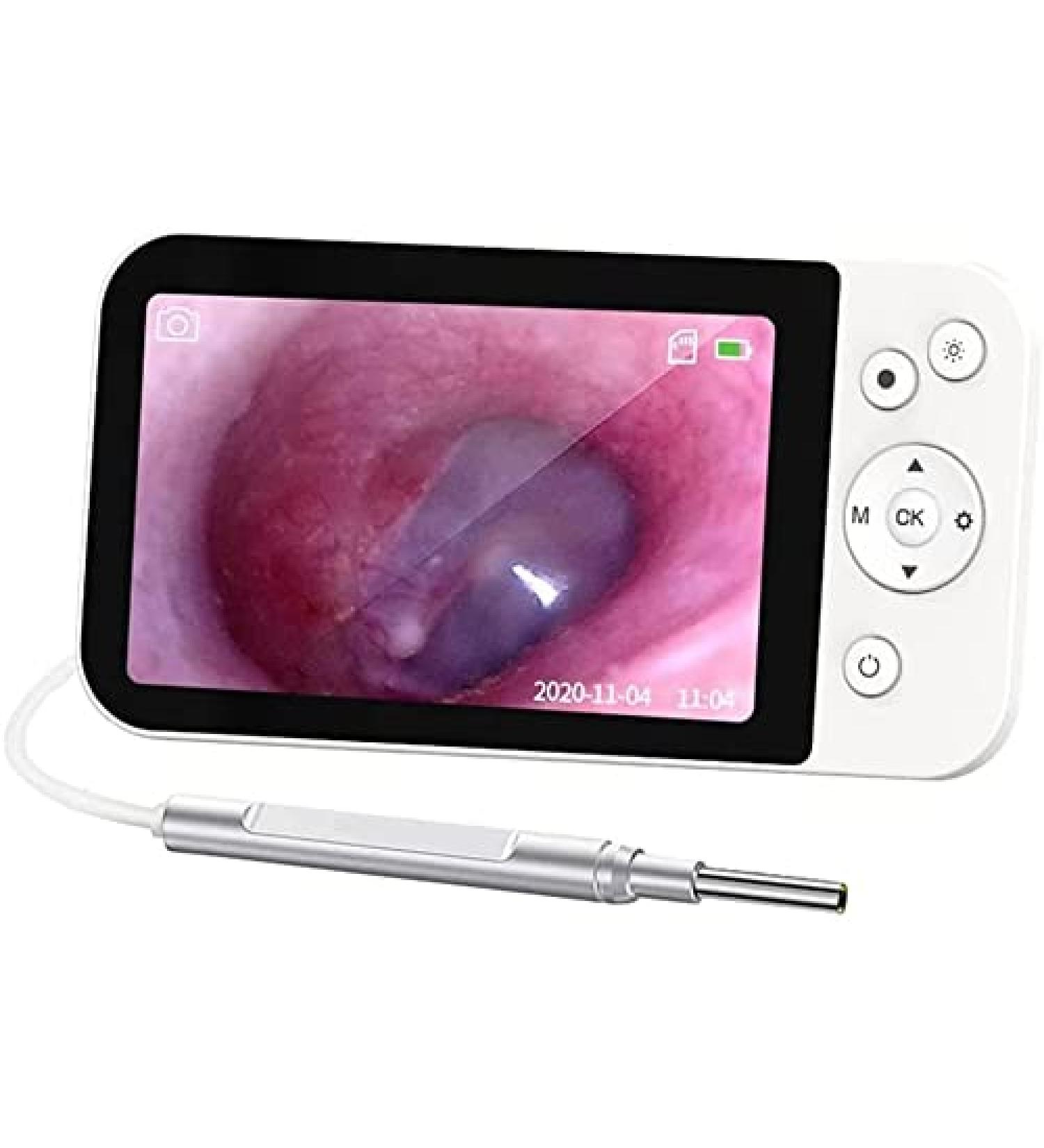 KouRy Ear Wax Removal Tool - HD 500MP Camera 6 LED Lights LCD Screen - Safe & Effective Ear Cleaner for Kids & Adults | International Shipping - Buy Online on GoSupps.com