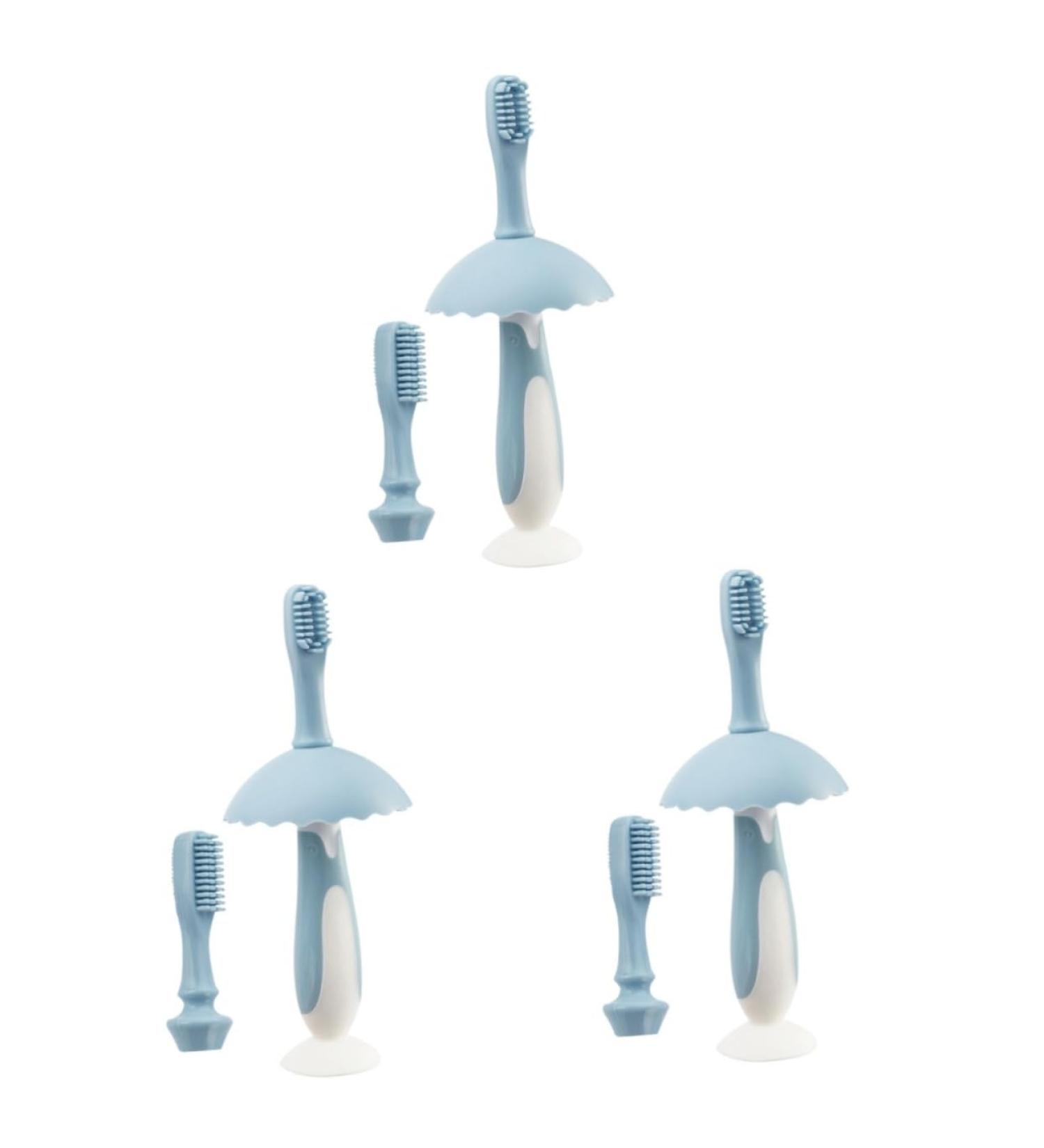 Minkissy 3 Sets Baby Toothbrush Bite Toys - Gum Care & Infant Toothbrushes for Healthy Teeth - Buy Online on GoSupps.com