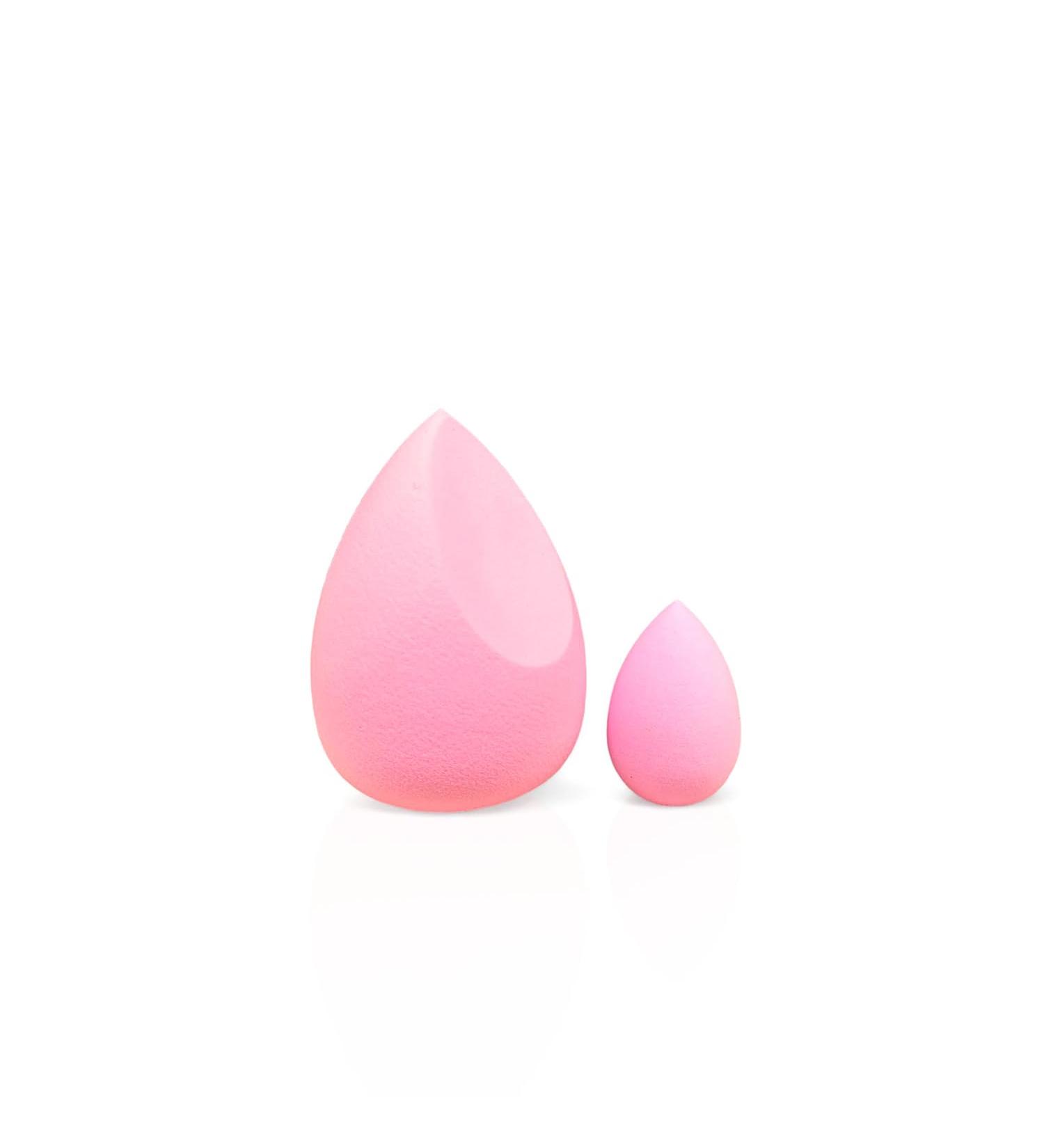 Makeup Sponges 2 Pc Set- Makeup Blender for Beauty Application Latex-Free Liquid and Dry Cosmetics Cream Powder Soft Highly Dense Large and Mini Travel Sponge from GK by BEHA Life (1 Pink) Pink 1 - Buy Online on GoSupps.com