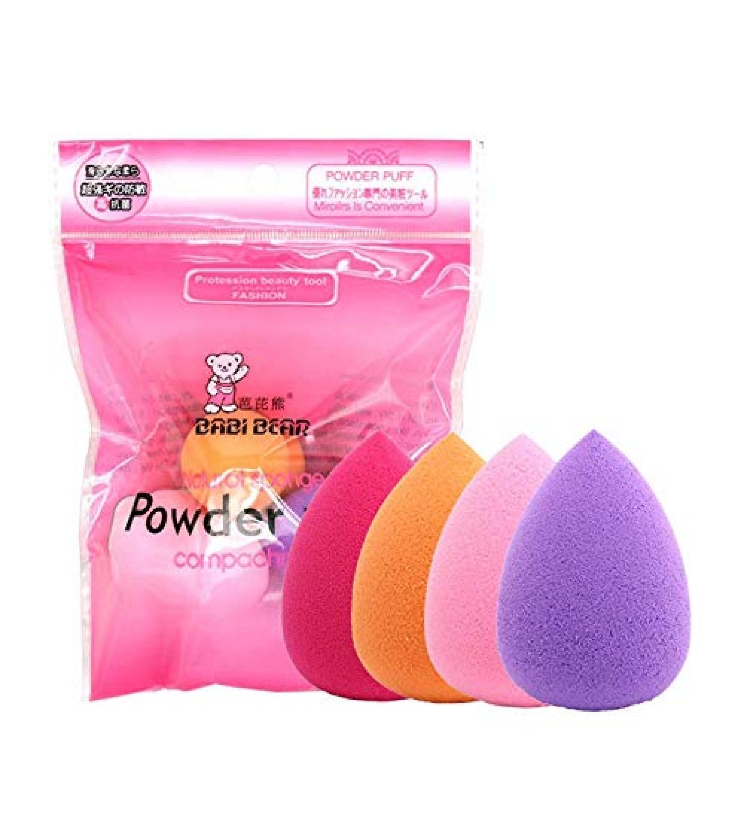 Premium Makeup Sponges - 4 Pack Blender Foundation Sponges for Liquid Cream & Powder | Beauty Blender for Flawless Application - Buy Online on GoSupps.com
