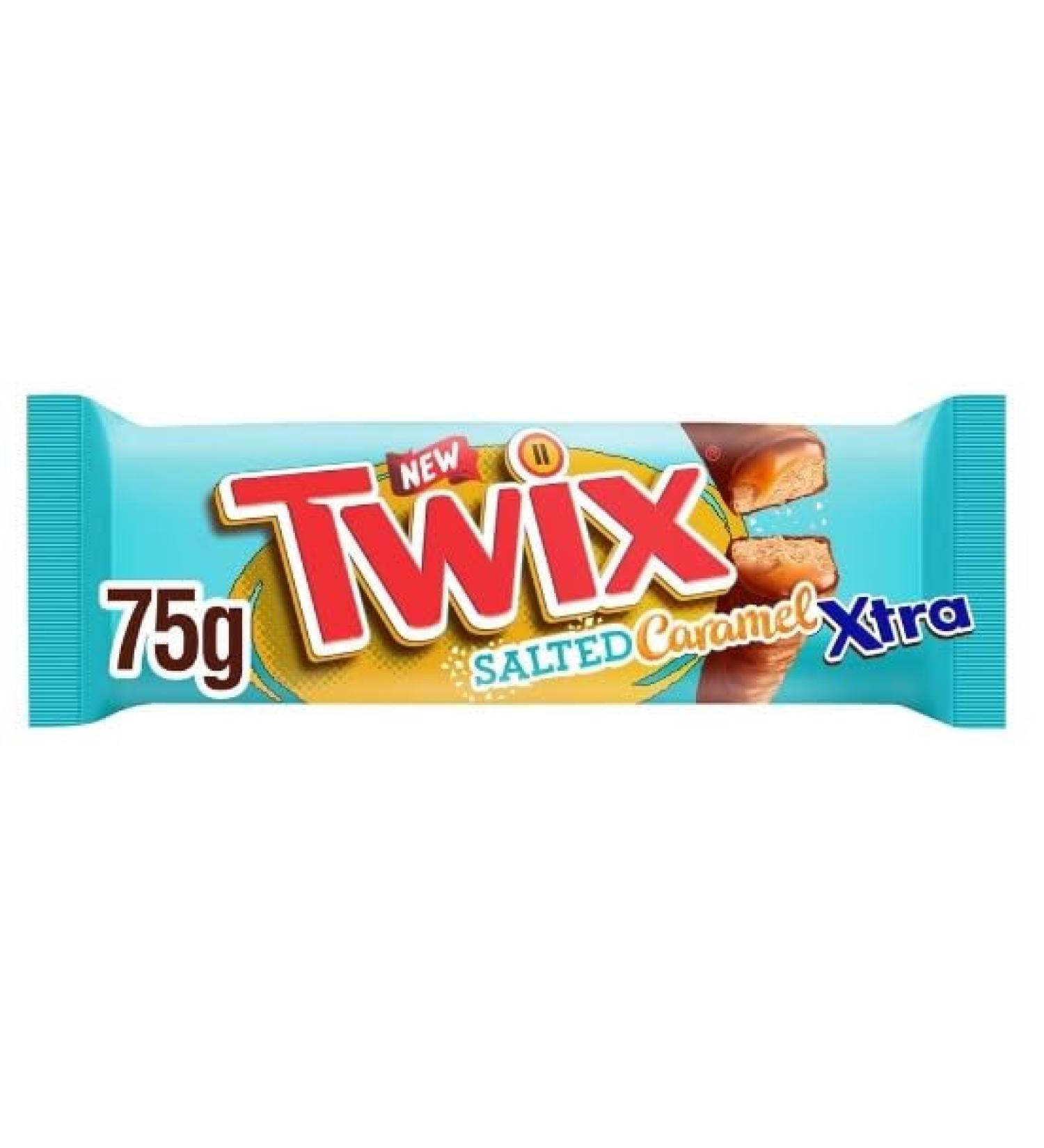 3 x Twix Salted Caramel Xtra Twin Bars 75G Delicious Tasty And Twisty Treat Gift Hamper For Birthday Christmas Sold By Kidzbuzz - Buy Online on GoSupps.com