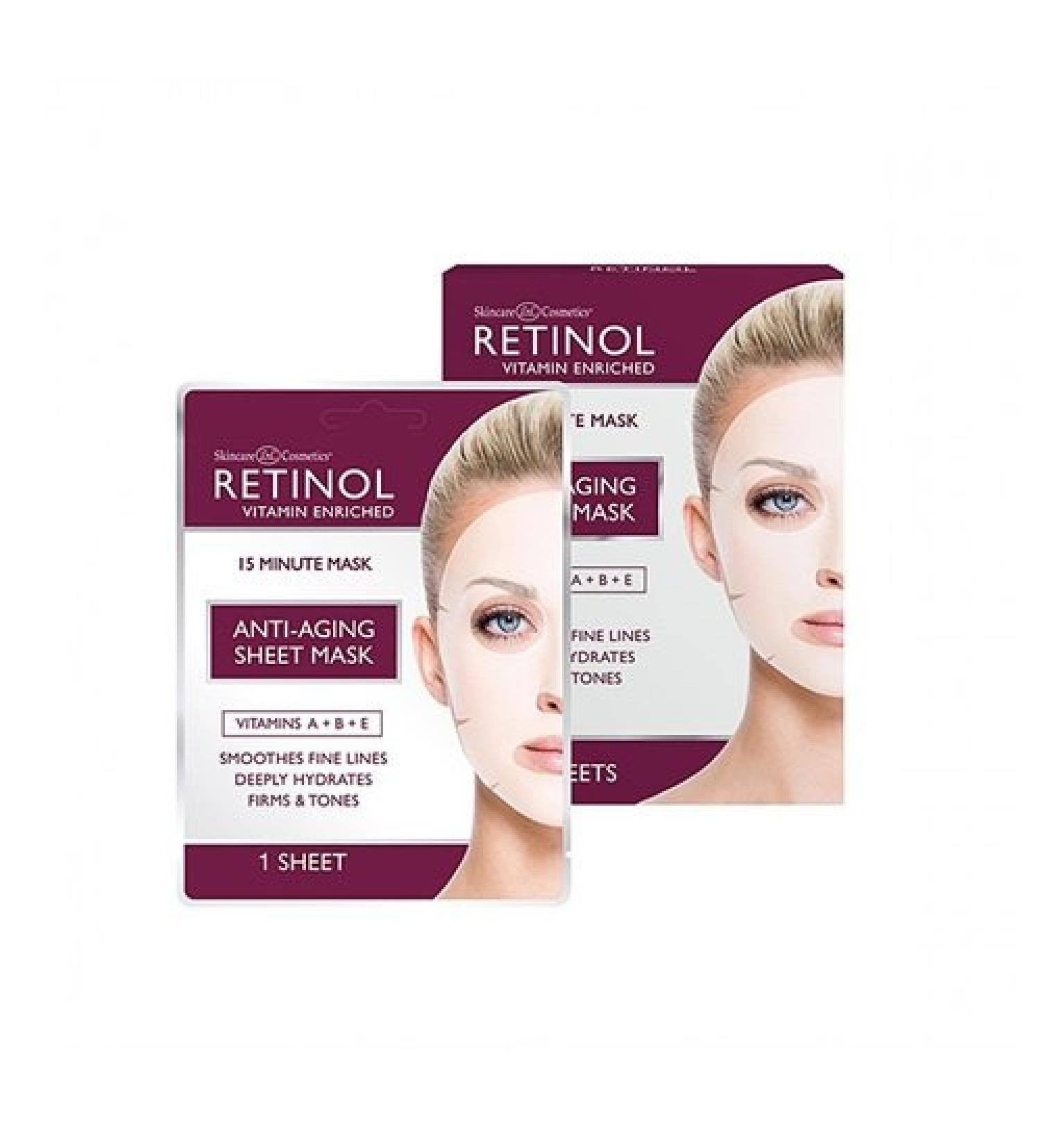 Skincare Cosmetics - Retinol Anti-Aging Skincare - Sheet Mask - 1 Sheet
