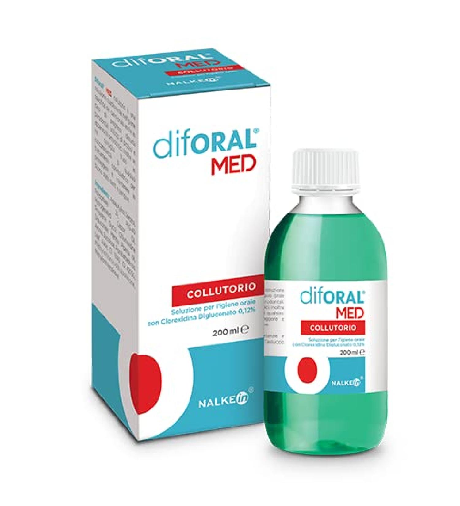 Nalkein Diforal Med Collutorio with Clorexidine 0.12% 200ml