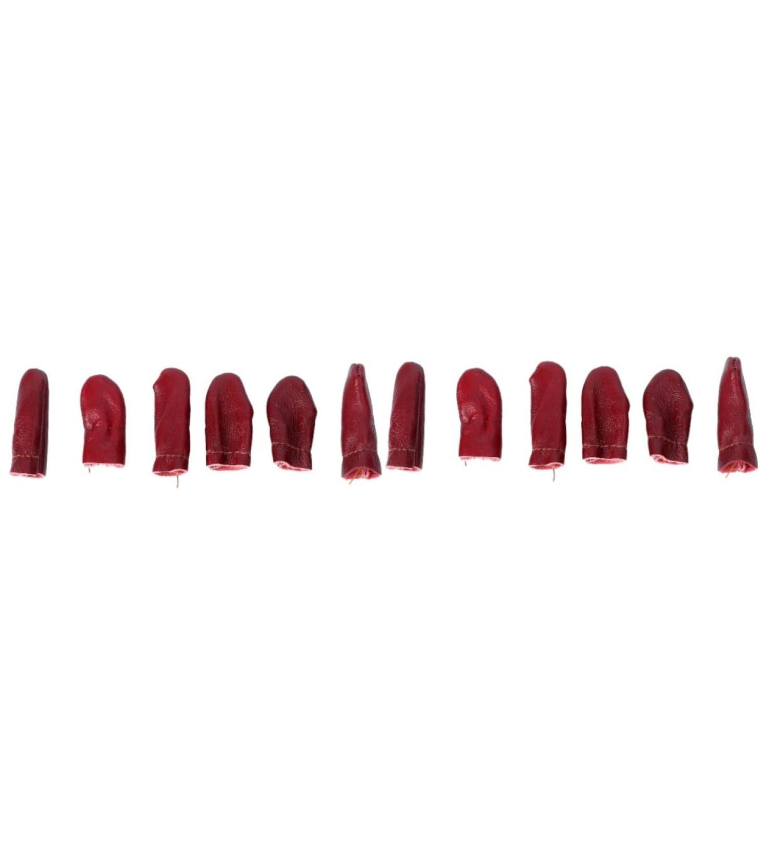 VILLCASE 12 Pcs Knit Mittens Thimble Set - Leather Finger Protectors for Knitting Sewing & Needle Felting - Craft Shield Covers & Thumb Thimbles - Buy Online on GoSupps.com