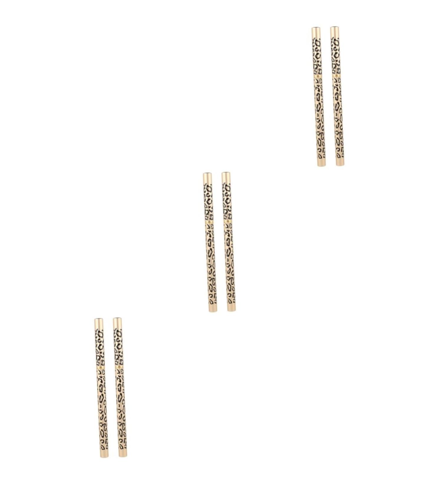 Didiseaon 6 Pcs Long Lasting Eyebrow Pencils Eyeshadow Pencil Waterproof Black Eyebrow Pencil Puff Head Wooden 1 count (Pack of 1) As Shownx3pcs - Buy Online on GoSupps.com