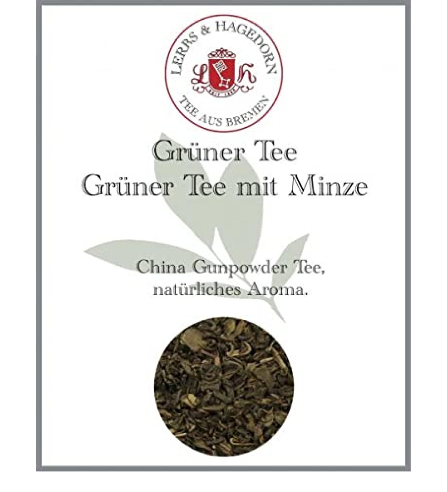  Lerbs & Hagedorn Green Tea with Mint 250g - Buy Online on GoSupps.com