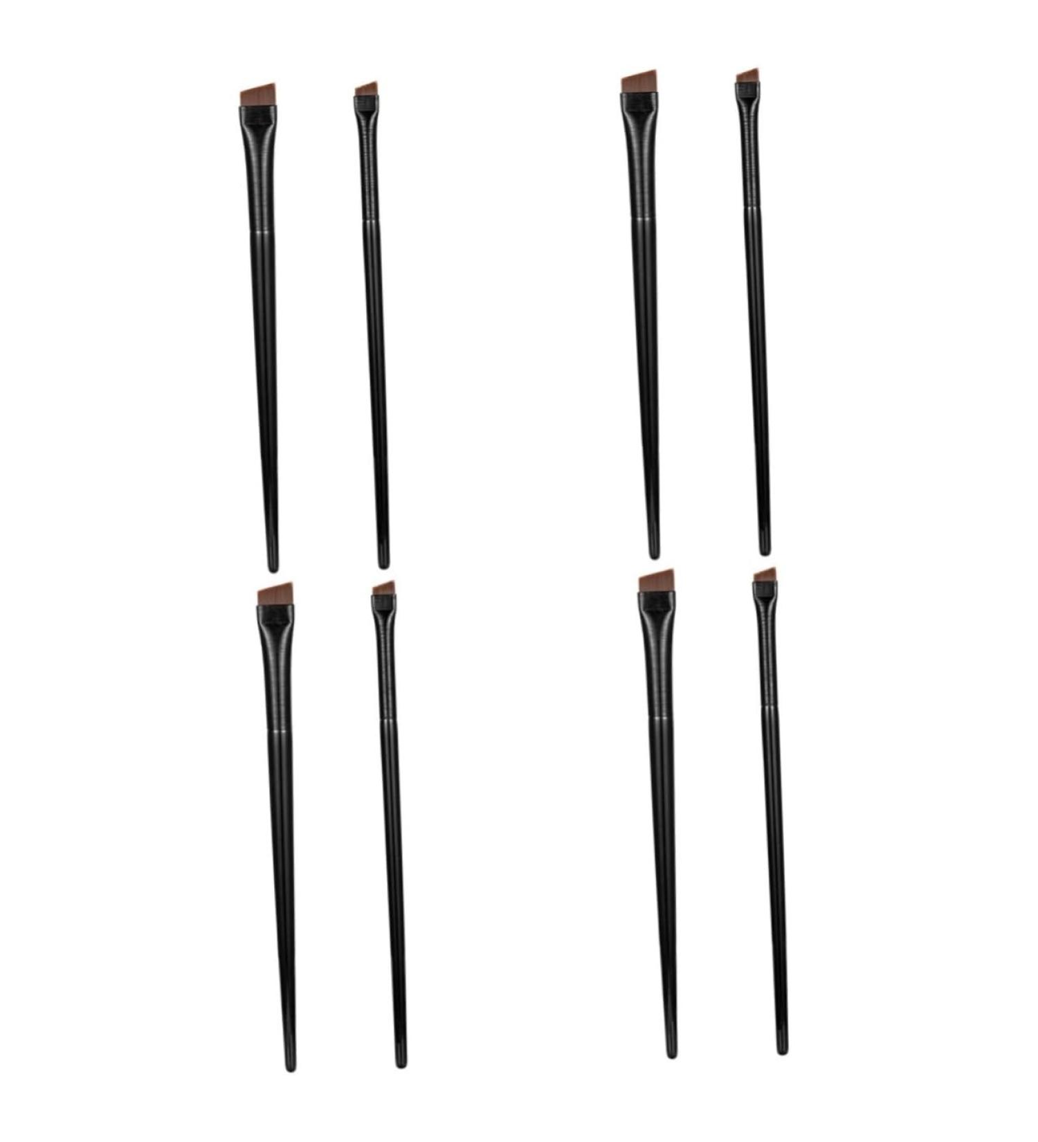Baluue 12 Sets Eyeliner Brush Makeup Brush Ear Multi-function Eyebrow Brush Wood Black - Buy Online on GoSupps.com