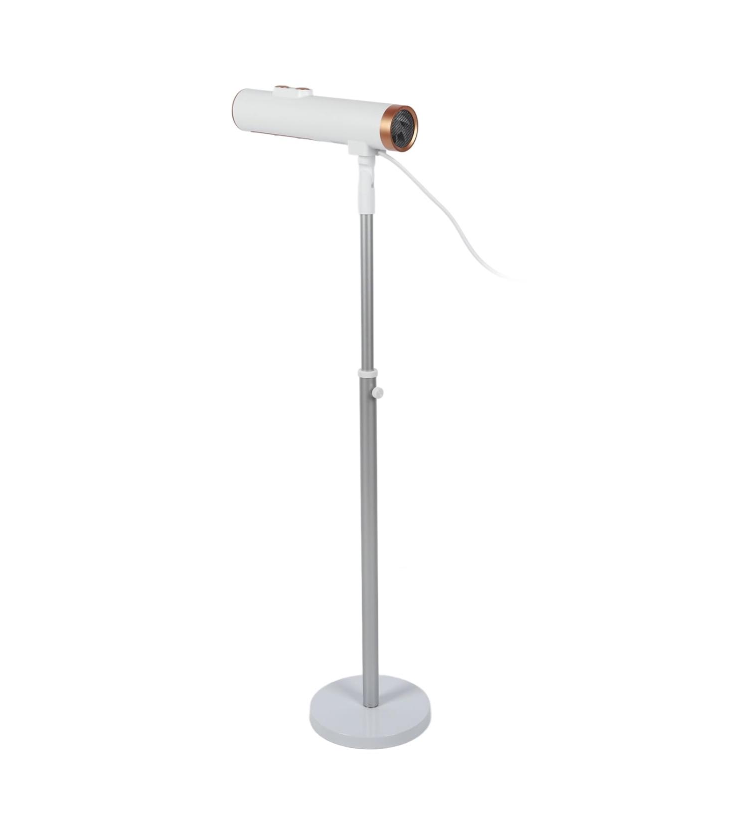 Hair Dryer Adjustable Stand Up Hair Dryer Negative Ions Frizz Control White Gold US Plug 110 240V - Buy Online on GoSupps.com