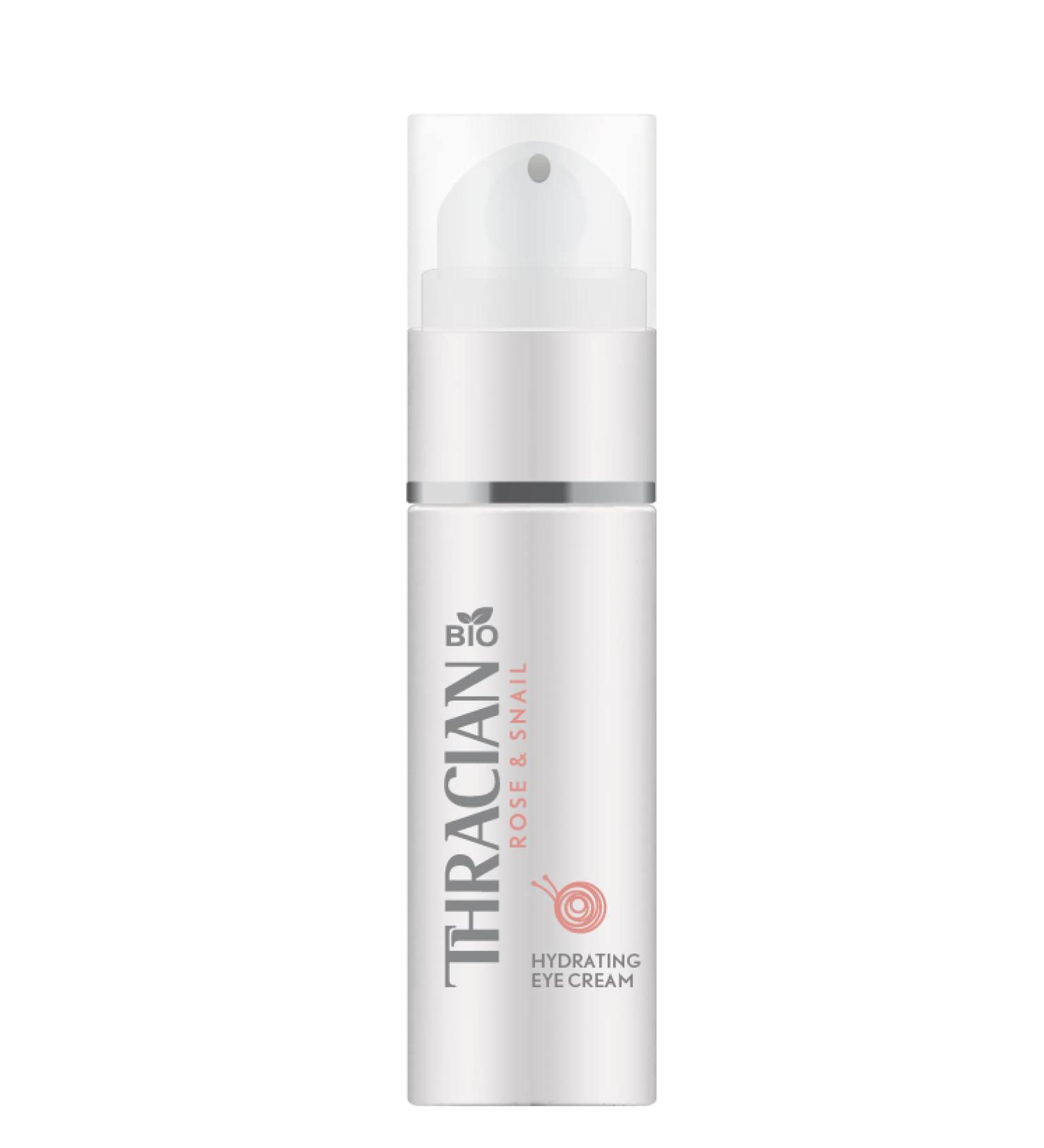 Thracian Bio Rose & Snail Eye Cream for Dark Circles & Puffiness - Bulgarian Rosa Damascena Oil & Hyaluronic Acid - 30 ml - Buy Online on GoSupps.com