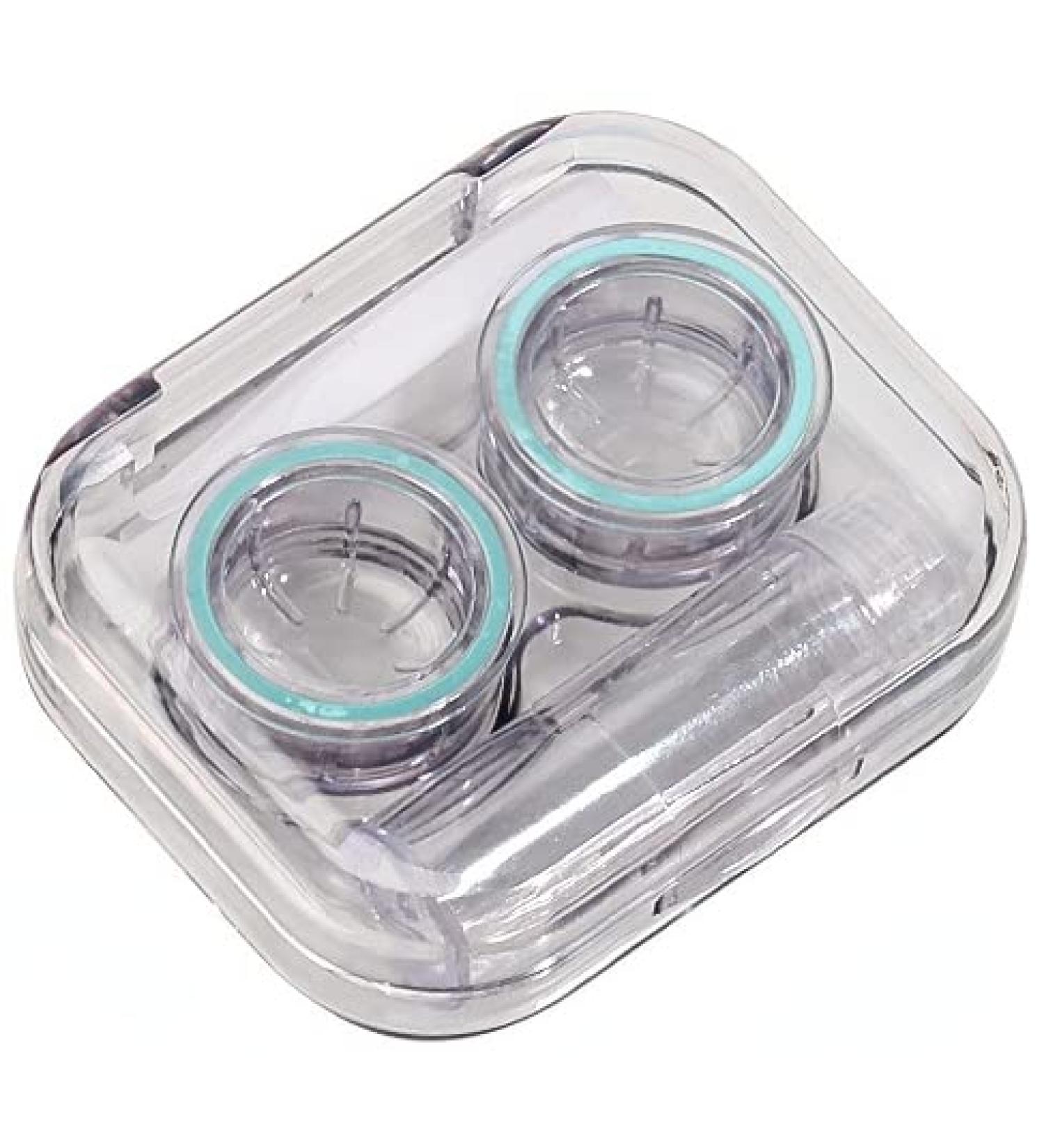 Mobeon Travel Contact Lens Container Set - 4 Durable Etui Storage Cases with Screw Cap for Safe Contact Lens Storage - Buy Online on GoSupps.com