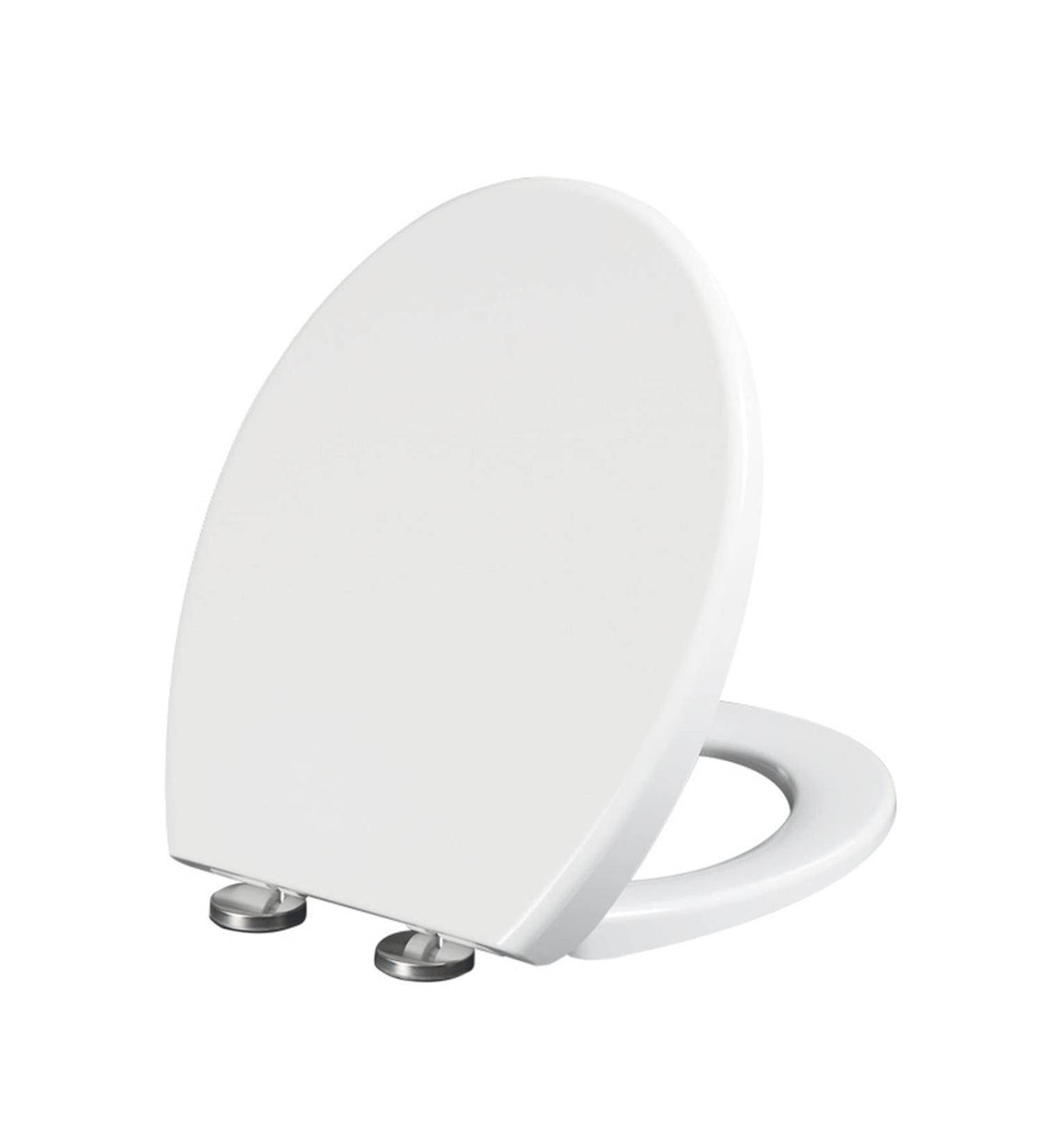 Round Toilet Seat Soft Quiet Close Thicken PP Toilet Seats No Wiggle Never Loosen Quick Release Easy to Install & Clean Fit Most America Standard Toilets White D Little Surprise - Buy Online on GoSupps.com