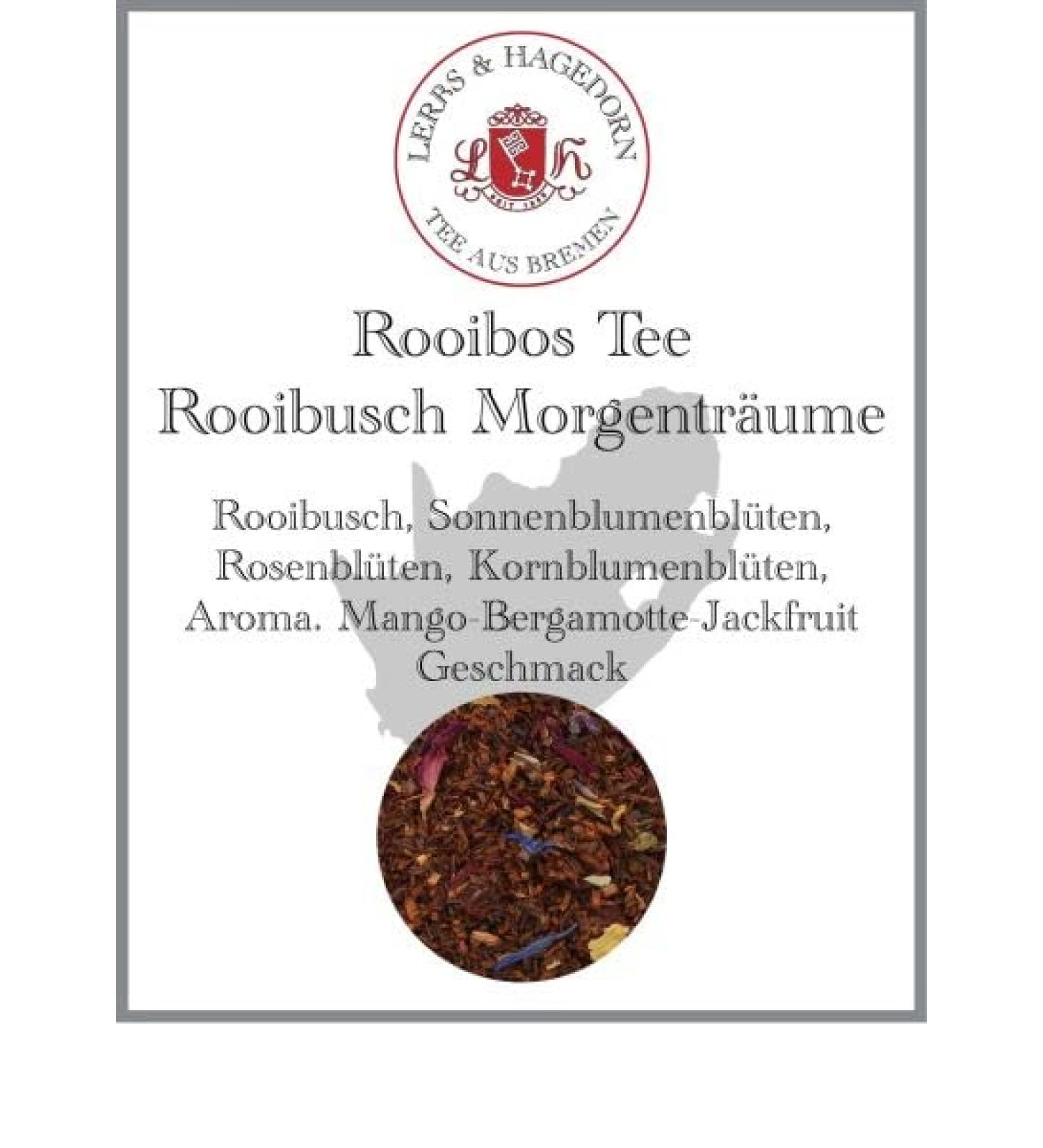  Lerbs & Hagedorn Rooibos Rooibusch Morgentr ume Tea 250 g - Buy Online on GoSupps.com