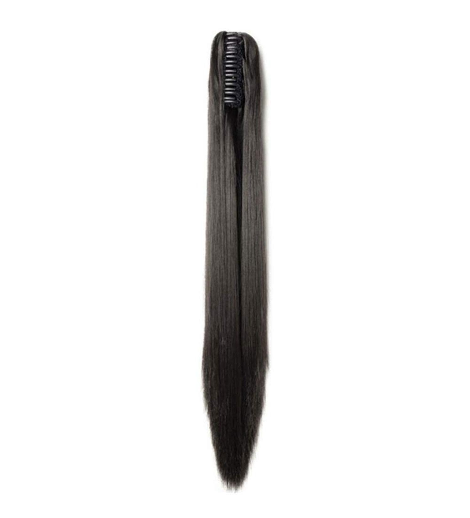 Shop Synthetic Claw Fake Ponytail Wig | Black Brown Hair Extensions 18-26 inch for Women - Buy Online on GoSupps.com