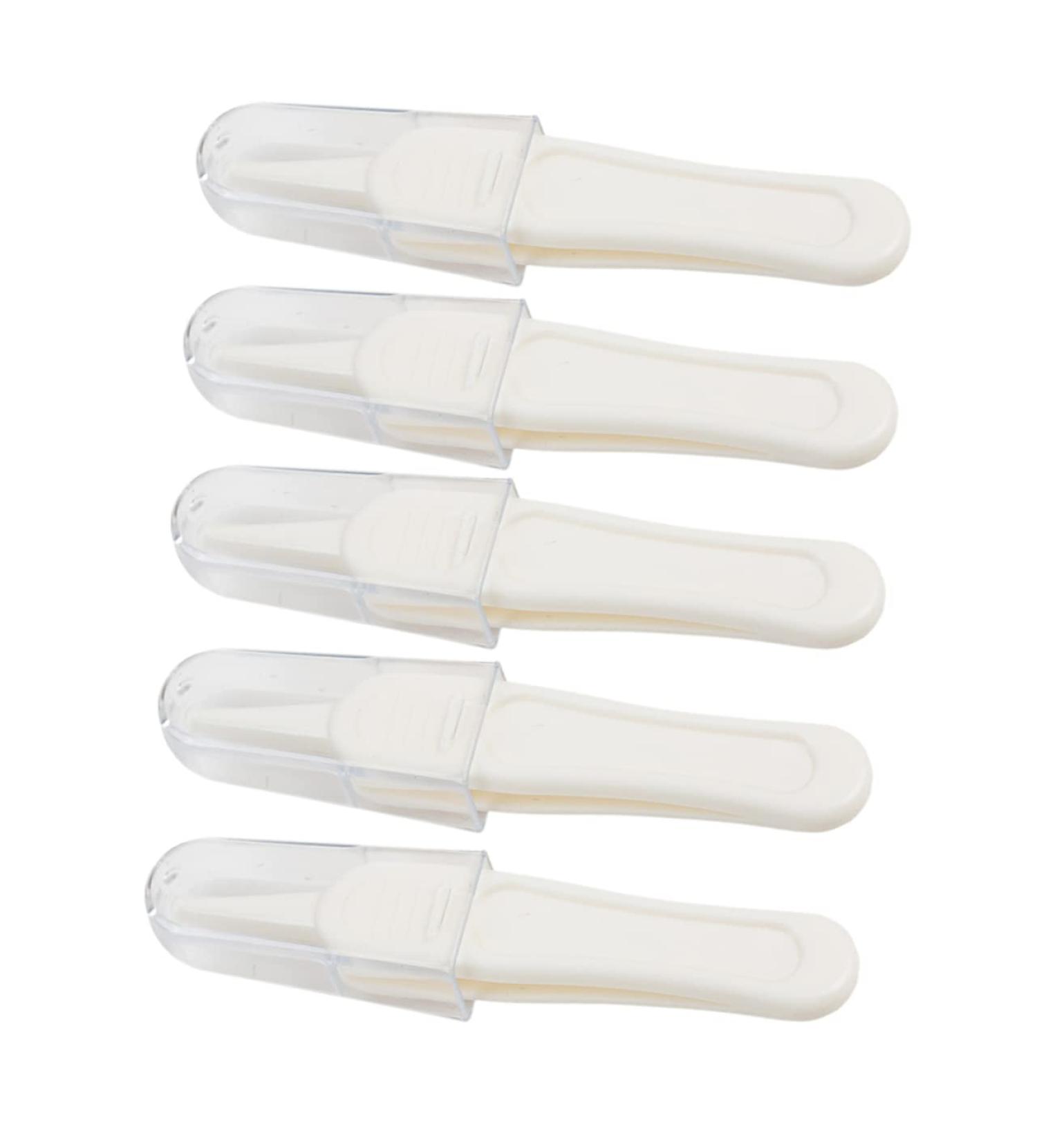 SECFOU 5pcs Baby Navel & Nose Cleaner Clip Tweezers Set - Ear Cleaning Gadgets - Buy Online on GoSupps.com