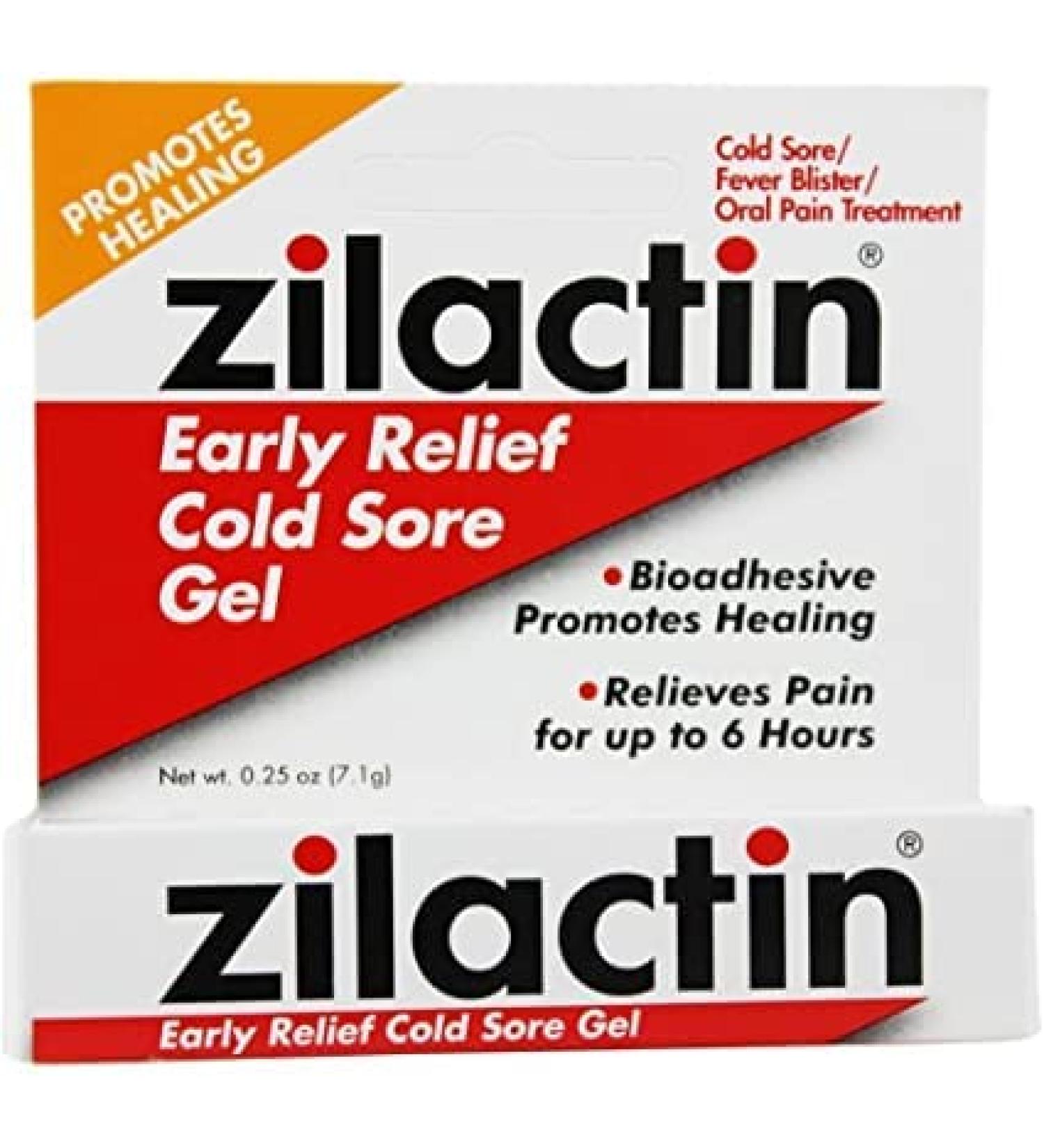 Zilactin Cold & Mouth Sore Gel Combo Pack - 0.25 Oz (2 Pack) - Buy Online on GoSupps.com