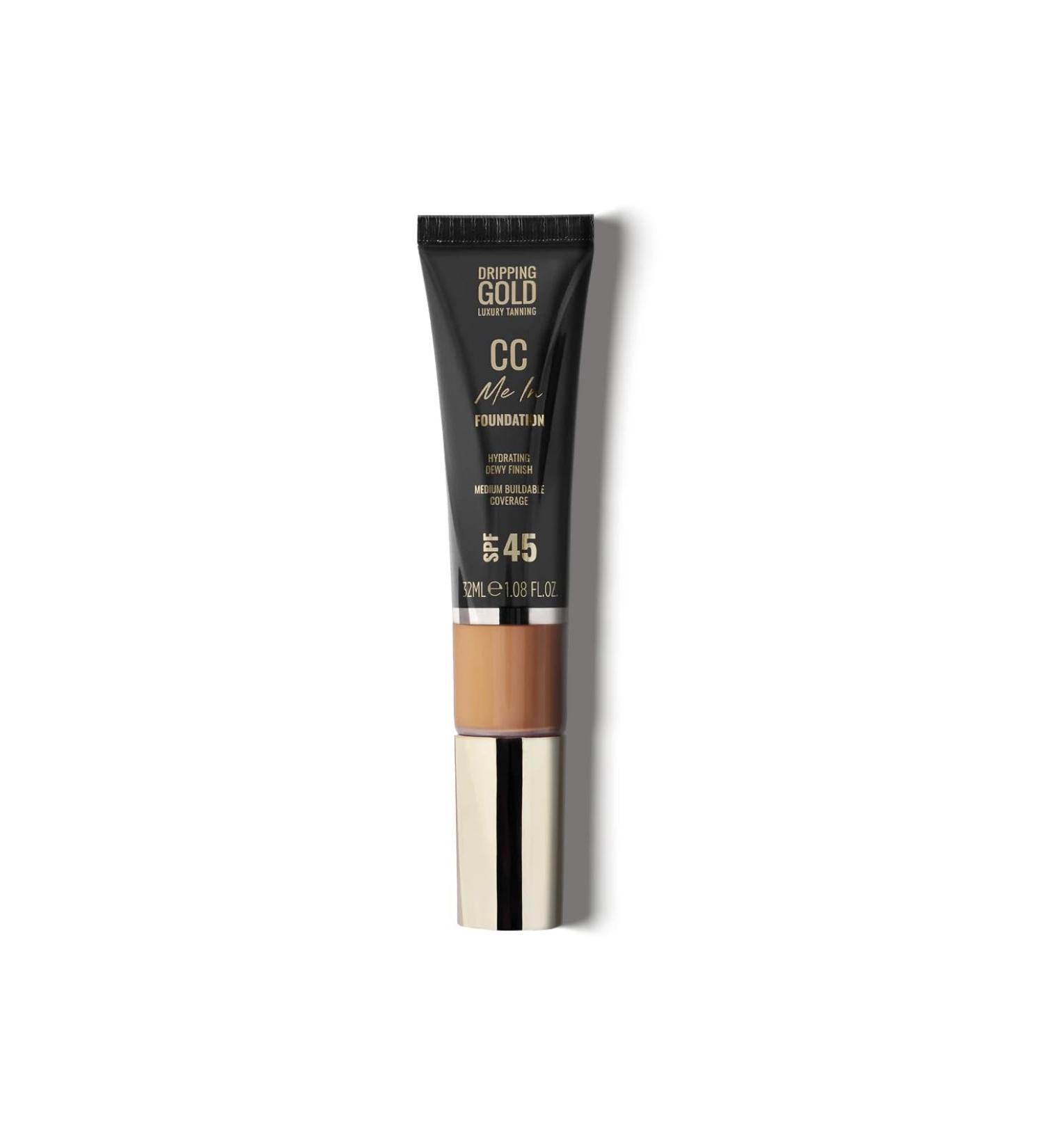  Dripping Gold CC Me In Tan CC Cream Face Coating Moisturizing Adjustable Opacity SPF 30 Sun Protection Skin Enhancement Mattifying Skin Care Formula Vegan - Buy Online on GoSupps.com