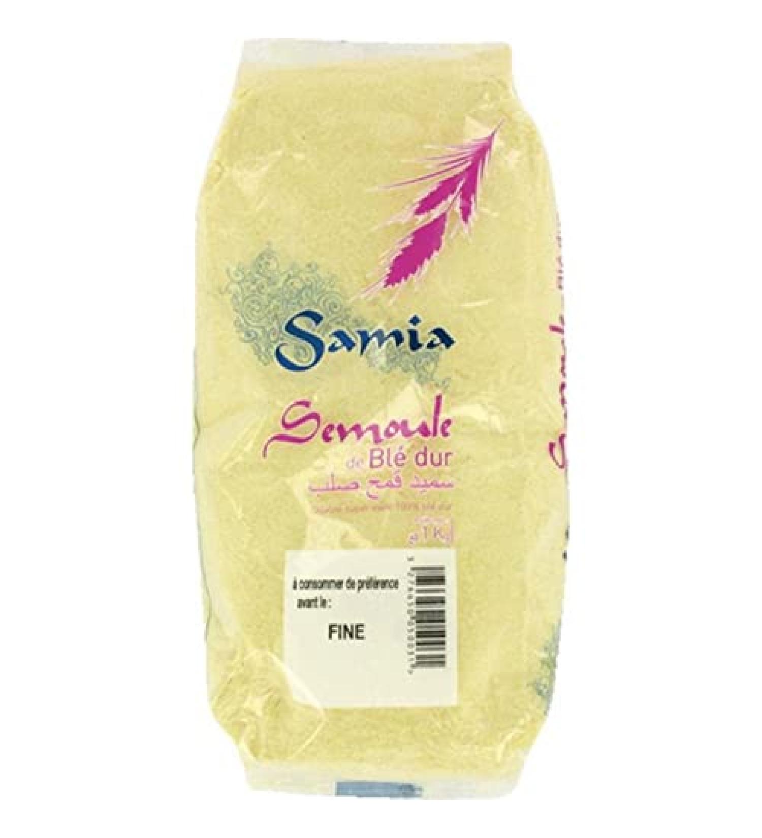 Samia Samia Superior Quality Fine Semolina 100% Durum Wheat 1Kg (lot of