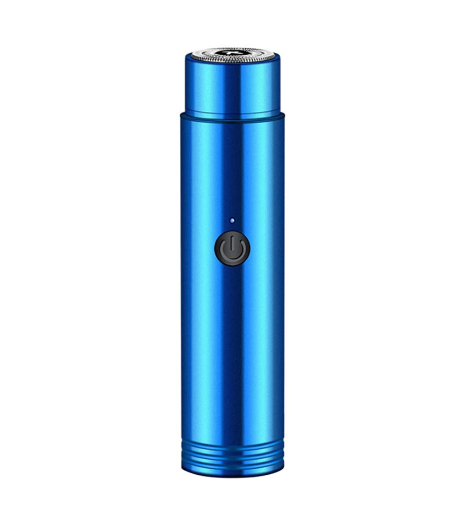 Mini Electric Shaver for Men Portable Car Rechargeable Shaver USB Rechargeable Razor Wet & Dry Use Rotary Electric Shaver for Travel Blue - Buy Online on GoSupps.com