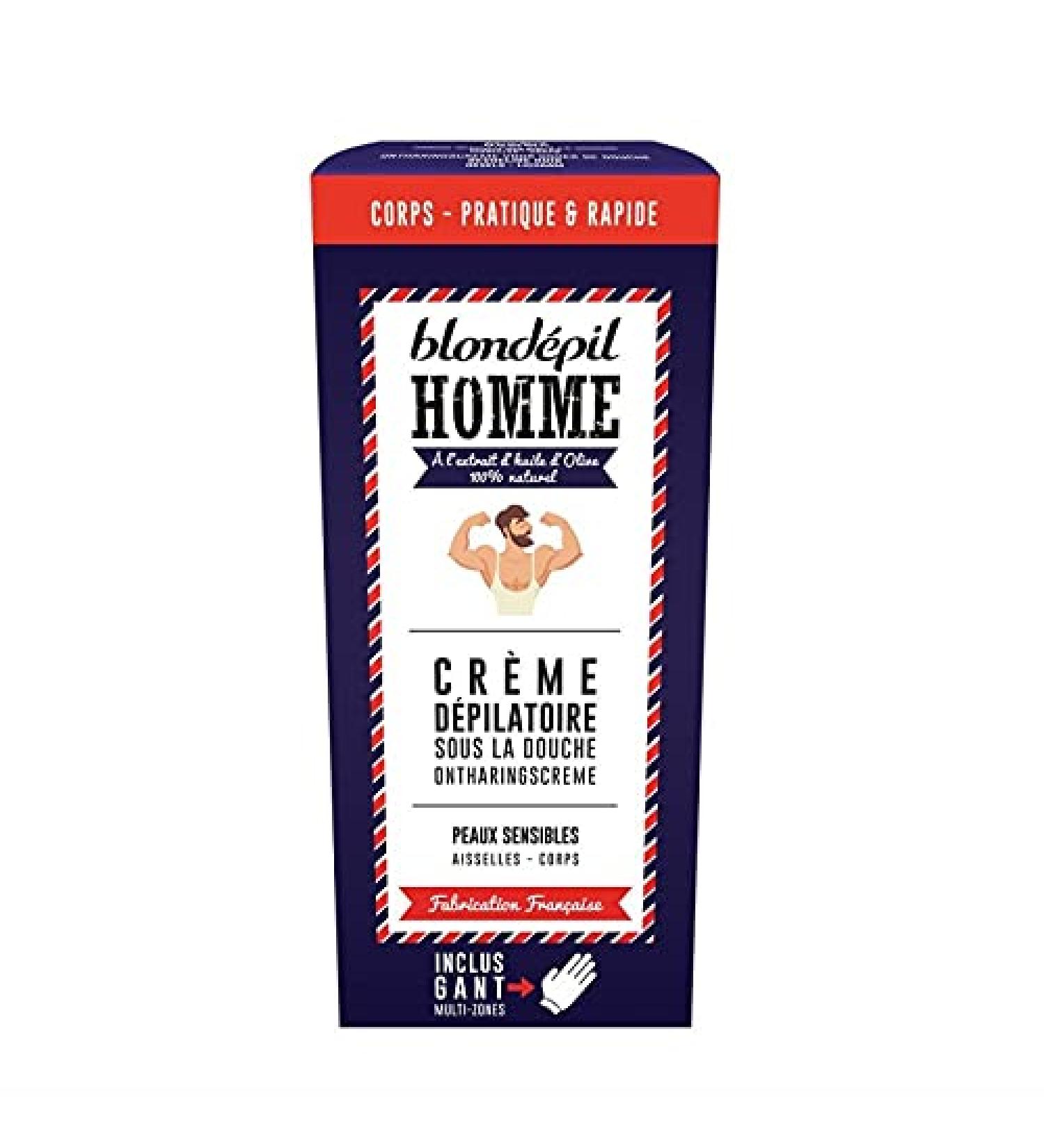 BLONDEPIL - Cr me D pilatoire Pour Homme Peaux Sensibles 200Ml - Lot De 3 - Vendu Par Lot