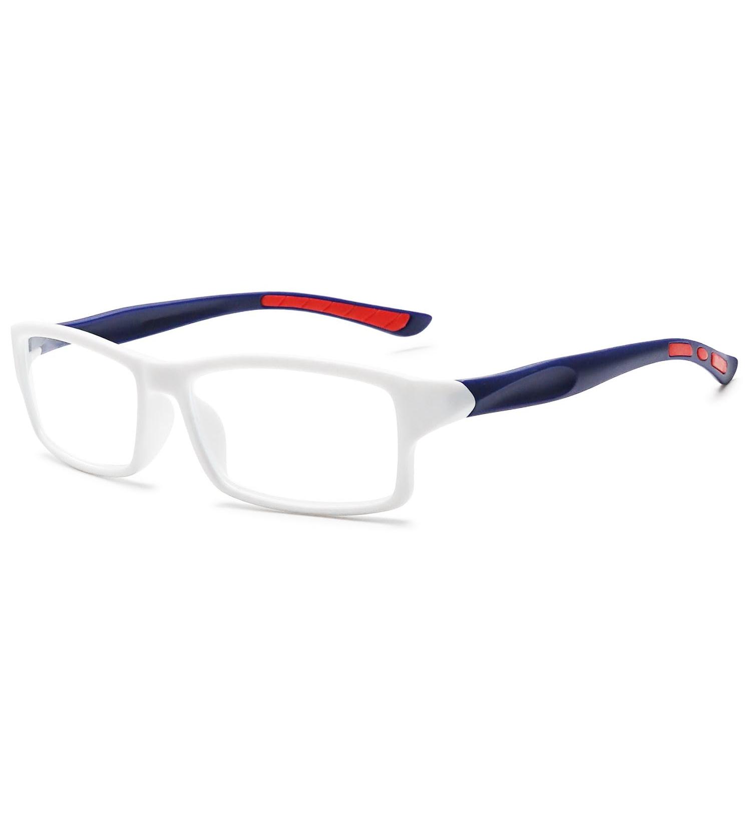 Shop Vevesmundo Sporty Blue Light Filter Reading Glasses for Men & Women - Anti-Blue Light Rectangular Multiple Strengths Available - Buy Online on GoSupps.com