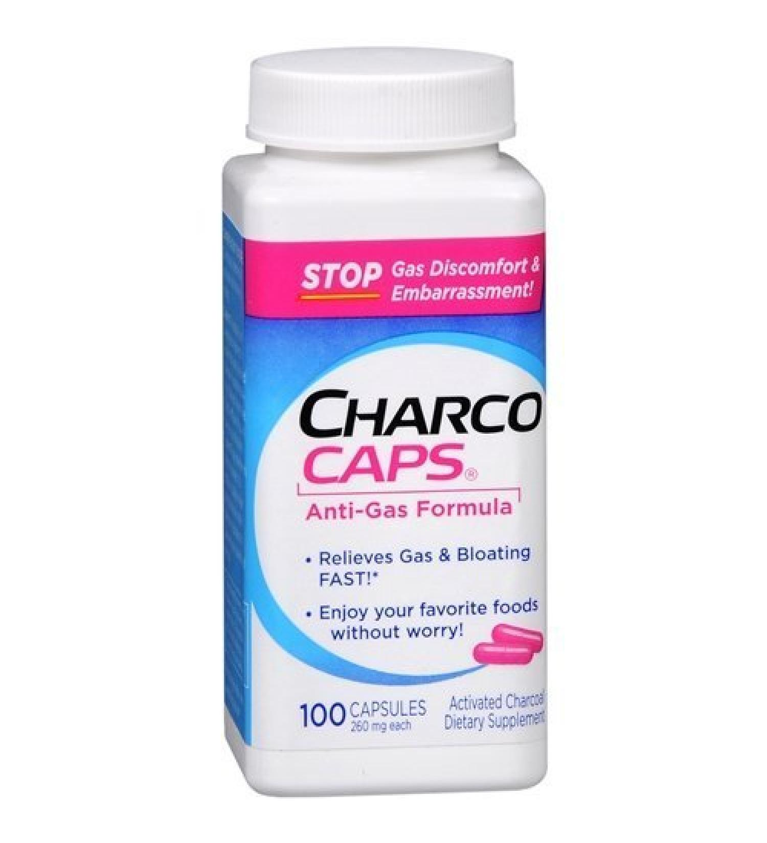 CharcoCaps Anti-Gas Formula Capsules 100 ea by Charcocaps