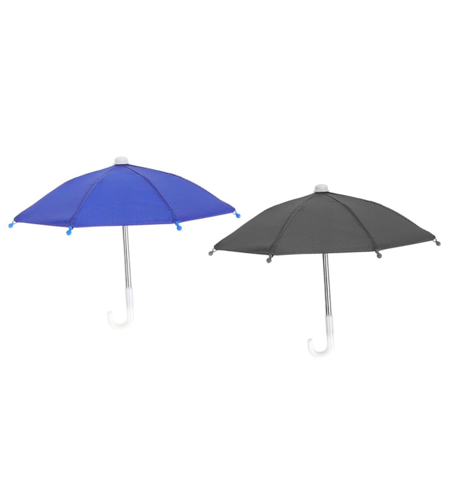 Tovinanna 2-Piece Bicycle Phone Umbrella Set | Waterproof Screen & Sun Protection | Mini Outdoor Umbrellas for Smartphones - Leavenly - Buy Online on GoSupps.com