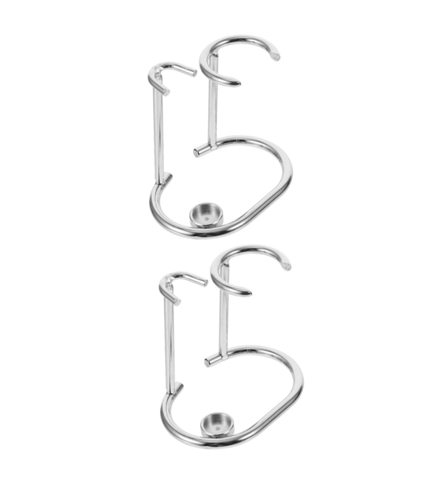 Minkissy Shaver Holder Set | Metal & Wood Razor Stand for Men | Shaving Brush Organizer | 2-Pack Safety Razor Kit 9x6.5cm - Buy Online on GoSupps.com