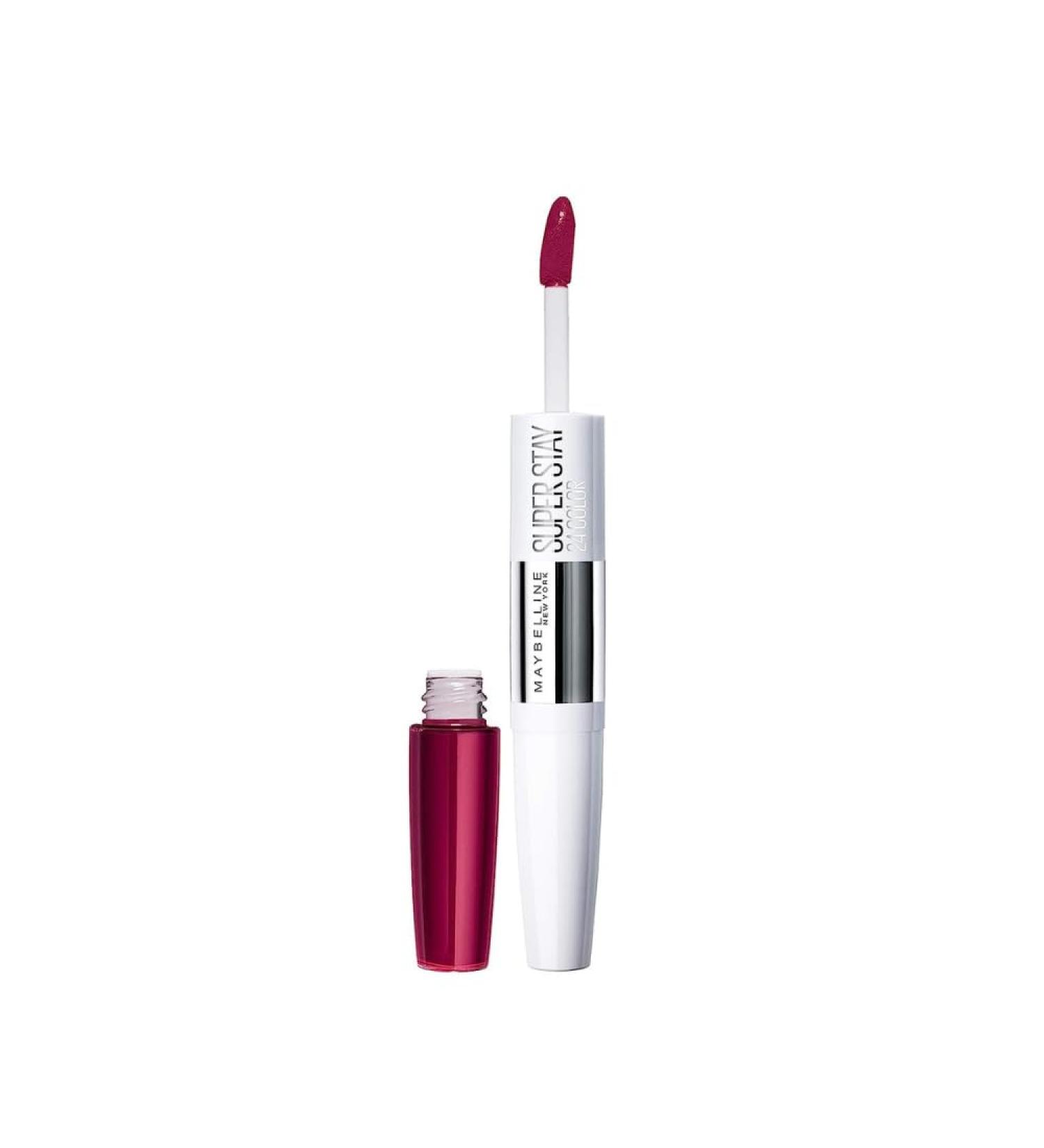 Maybelline New York Lipstick Super Stay 24H Liquid and long-lasting No. 830 Rich Ruby 5g No. 830 Rich Ruby 5 g (1 pack)