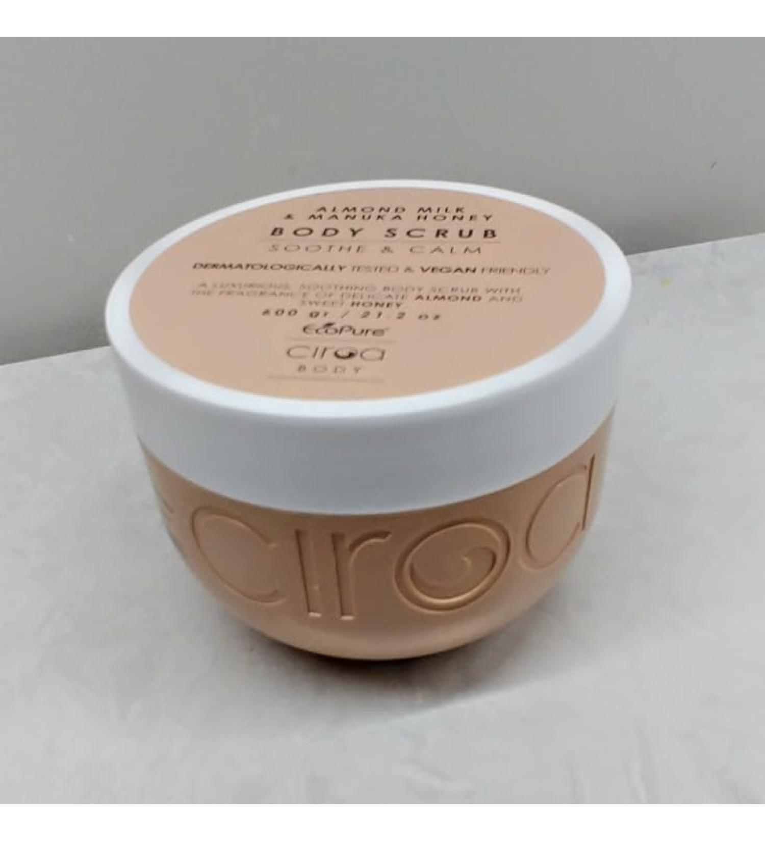 Ciroa Body Scrub - Almond Milk & Manuka Honey | 21.2oz | Soothing Calm Vegan & Dermatologically Tested - International Shipping - Buy Online on GoSupps.com