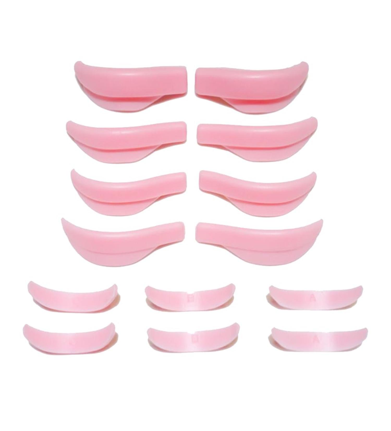 PRIZOM 7 Pairs Silicone Pad Eye Lash Perm Pads 3D Lashes Curler Applicator Tools Brand New Pink - Buy Online on GoSupps.com