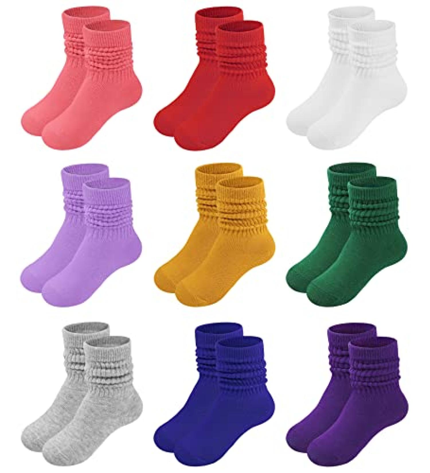 Mens White Socks AmeIAEA 3 Pairs Toddler Kids Socks Boys Girls Ankle Socks 3-16 Years Sports Socks Kids