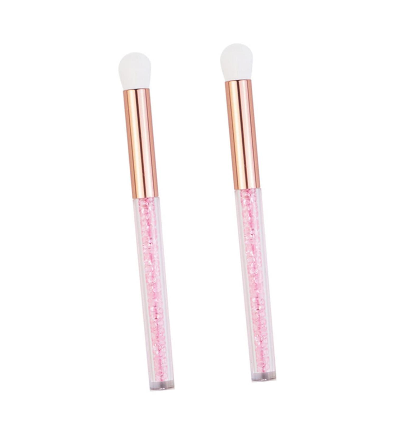 Baluue 2pcs Nose Brush Fluff Eyeshadow Brush Nose Shadow Brush Soft Eyeshadow Brush Aluminum Tube Pink - Buy Online on GoSupps.com