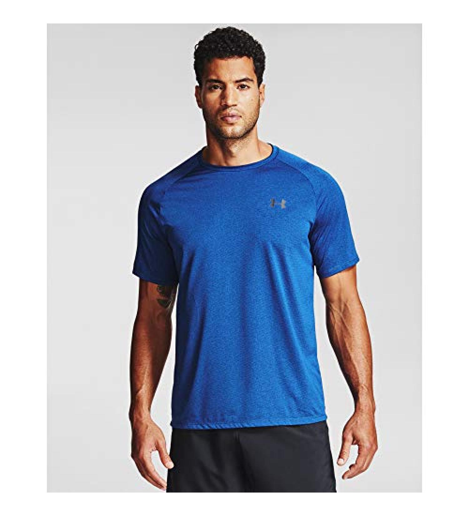 Under Armour Men's Tech 2.0 Novelty T-shirt - Royal Blue/Black Large - Buy Online on GoSupps.com