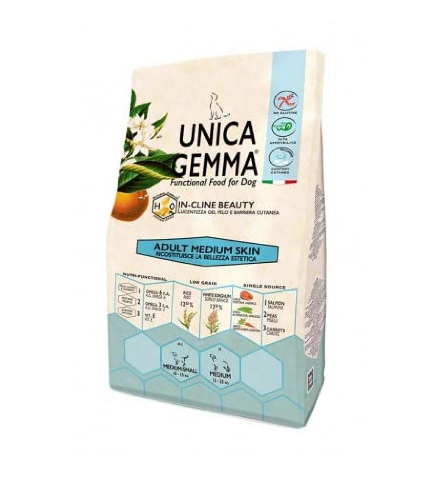 Unica Natura GEMMA ADULT MEDIUM SKIN SALON 10KG