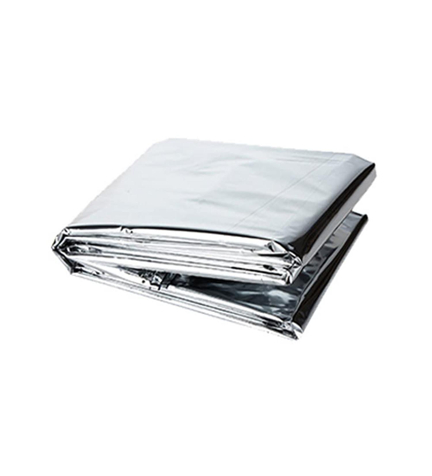 Sagasave 10pcs Survival Space Blankets | Reflective Thermal Foil for Outdoor & Hiking | Individually Packaged First Aid Foils - 140x210cm Silver - Buy Online on GoSupps.com