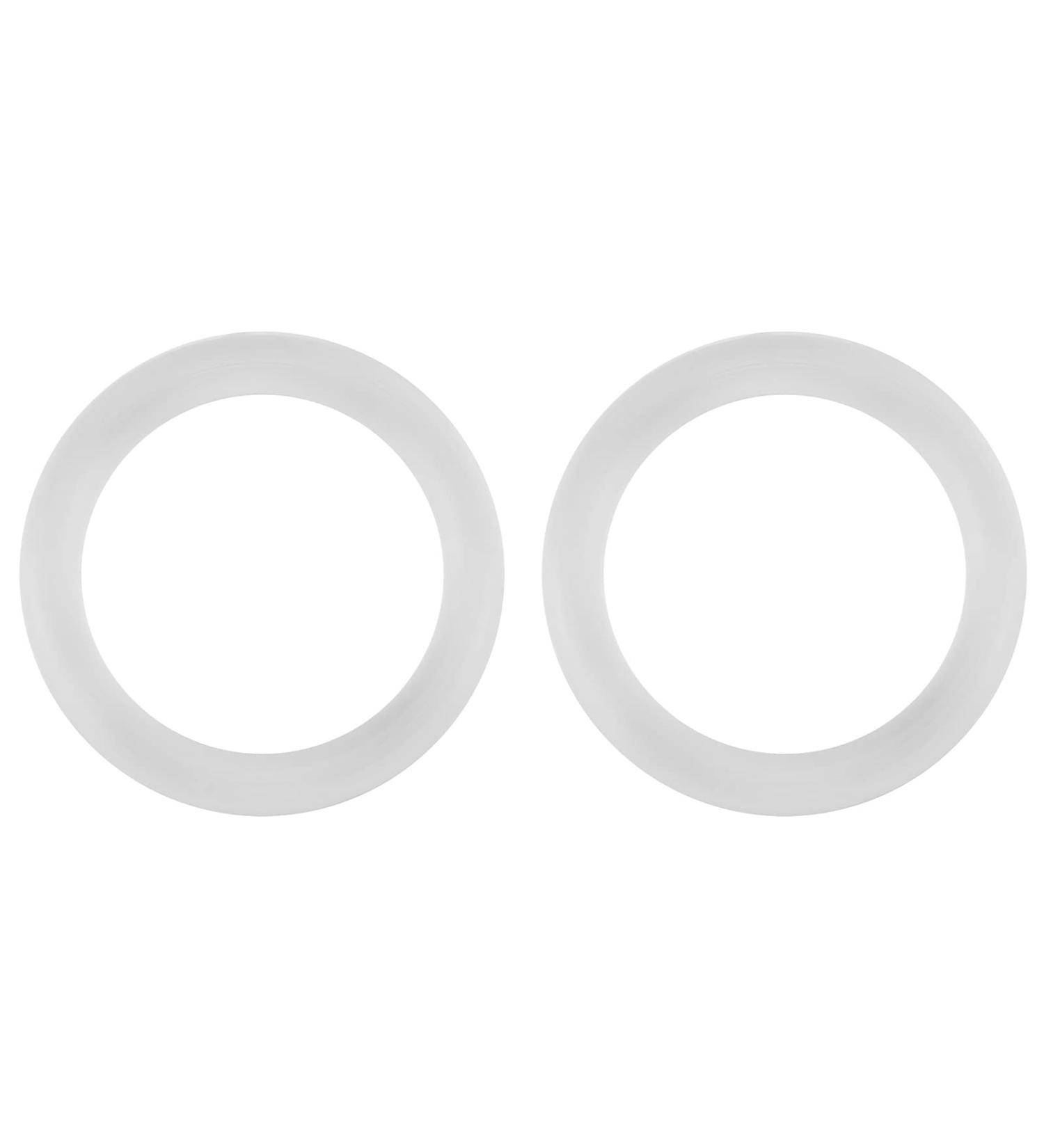 20 PCS Transparent Silicone O-Rings for Baby Pacifier Clips | Durable Dummy Buckle Chain Adapters - Buy Online on GoSupps.com