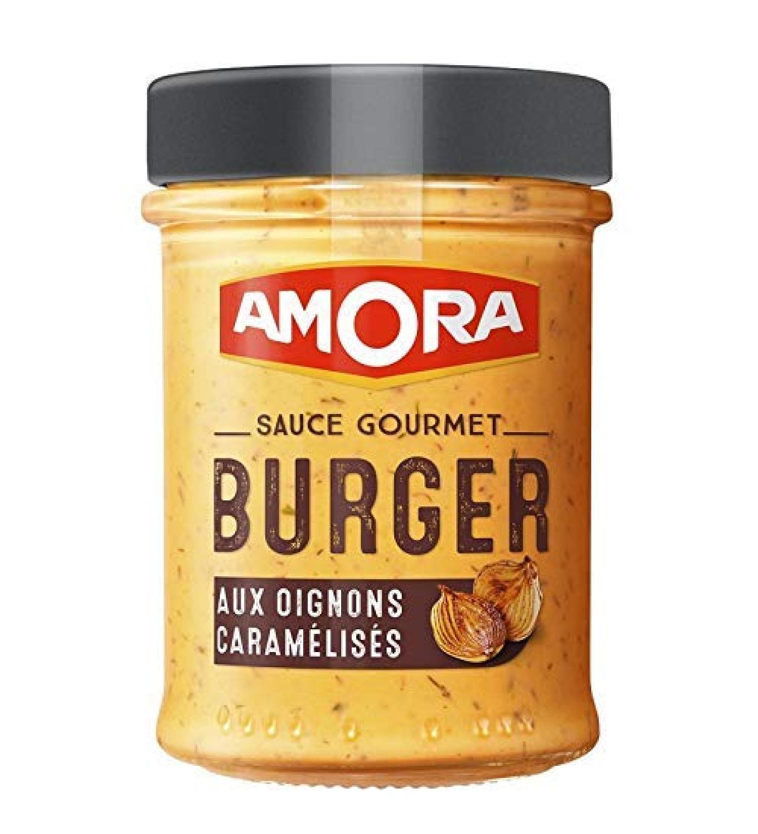 AMORA Burger Sauce with Caramelised Onions 188 g - Set of 3 - Best Offer - Buy Online on GoSupps.com