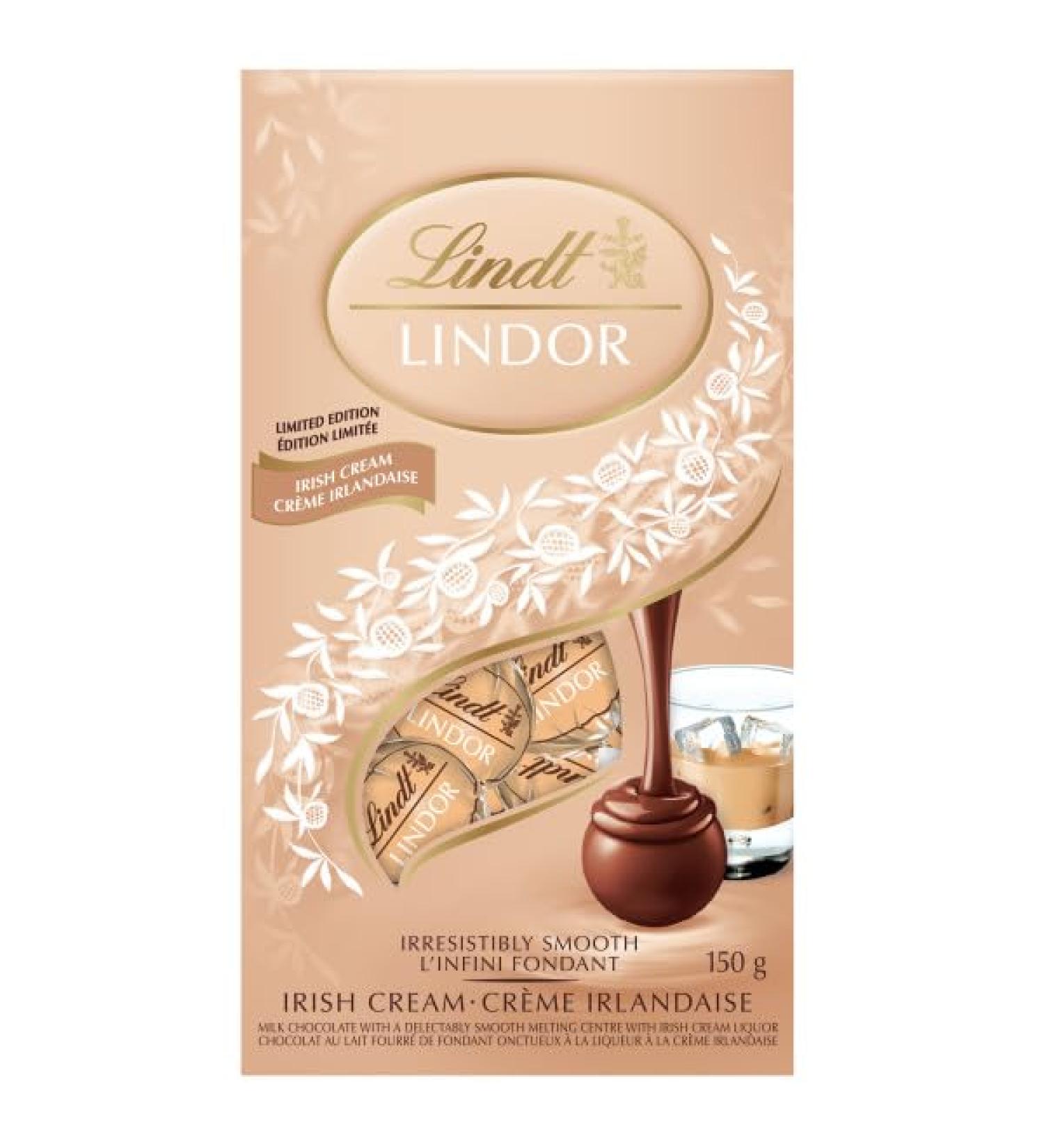 Lindt LINDOR Irish Cream Truffles 150 Gram Bag Limited Edition Christmas Chocolate - Buy Online on GoSupps.com