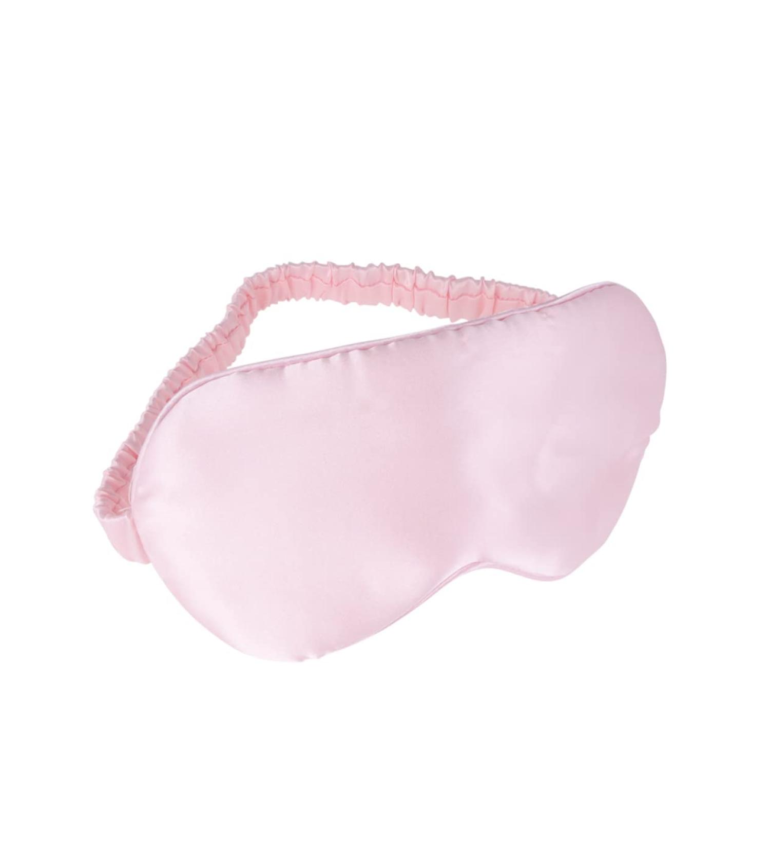 Mobestech Silk Sleeping Eye Mask - Blackout Blindfold for Restful Sleep | Adjustable Strap | Pink | Ideal for Travel & Sleep - Buy Online on GoSupps.com