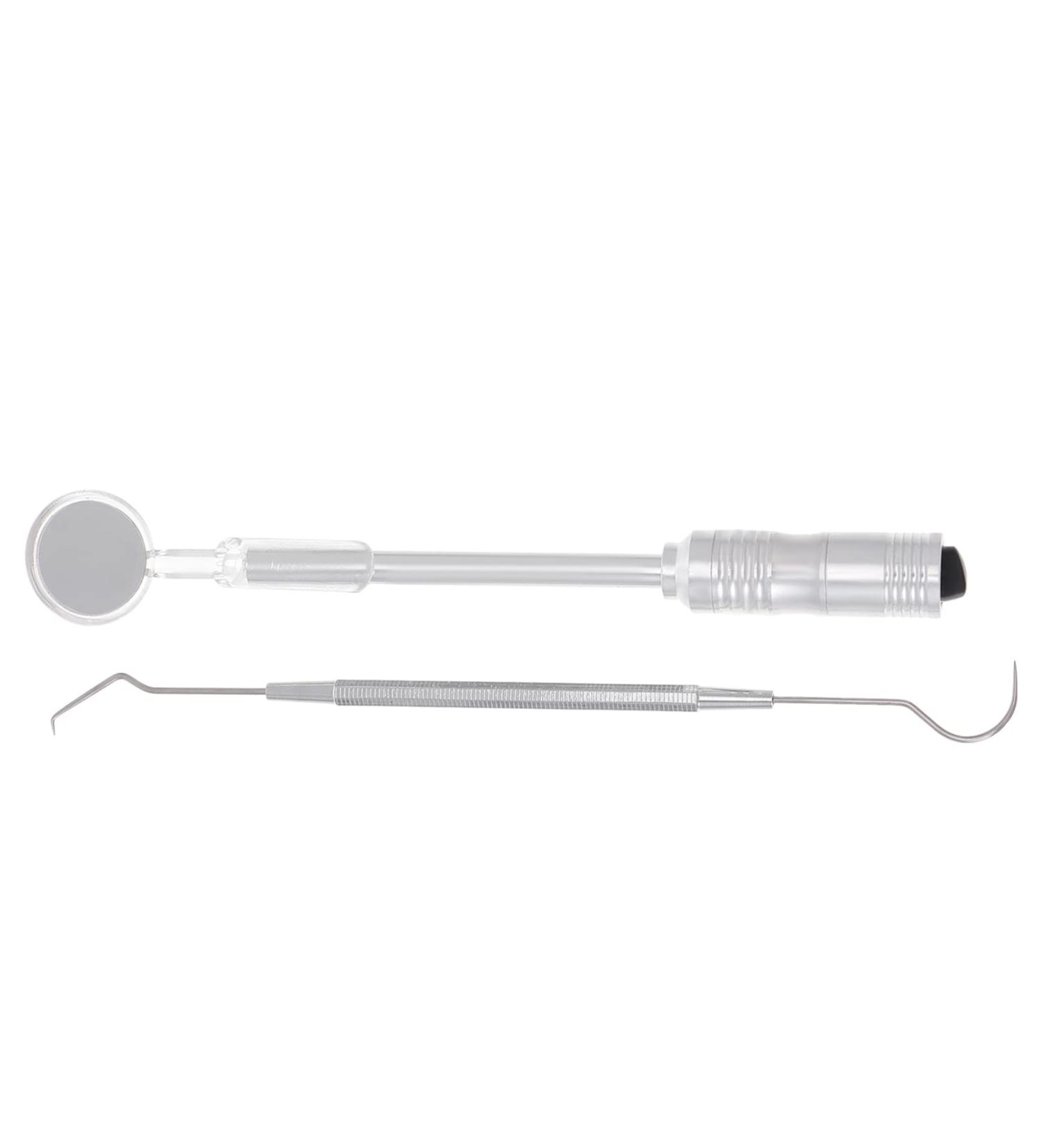 Healifty Dental Picks Set - Teeth Cleaning Kit with LED Light, Stainless Steel Tooth Scraper - Portable Oral Care Tool for Calculus Removal and Stain Prevention - Buy Online on GoSupps.com